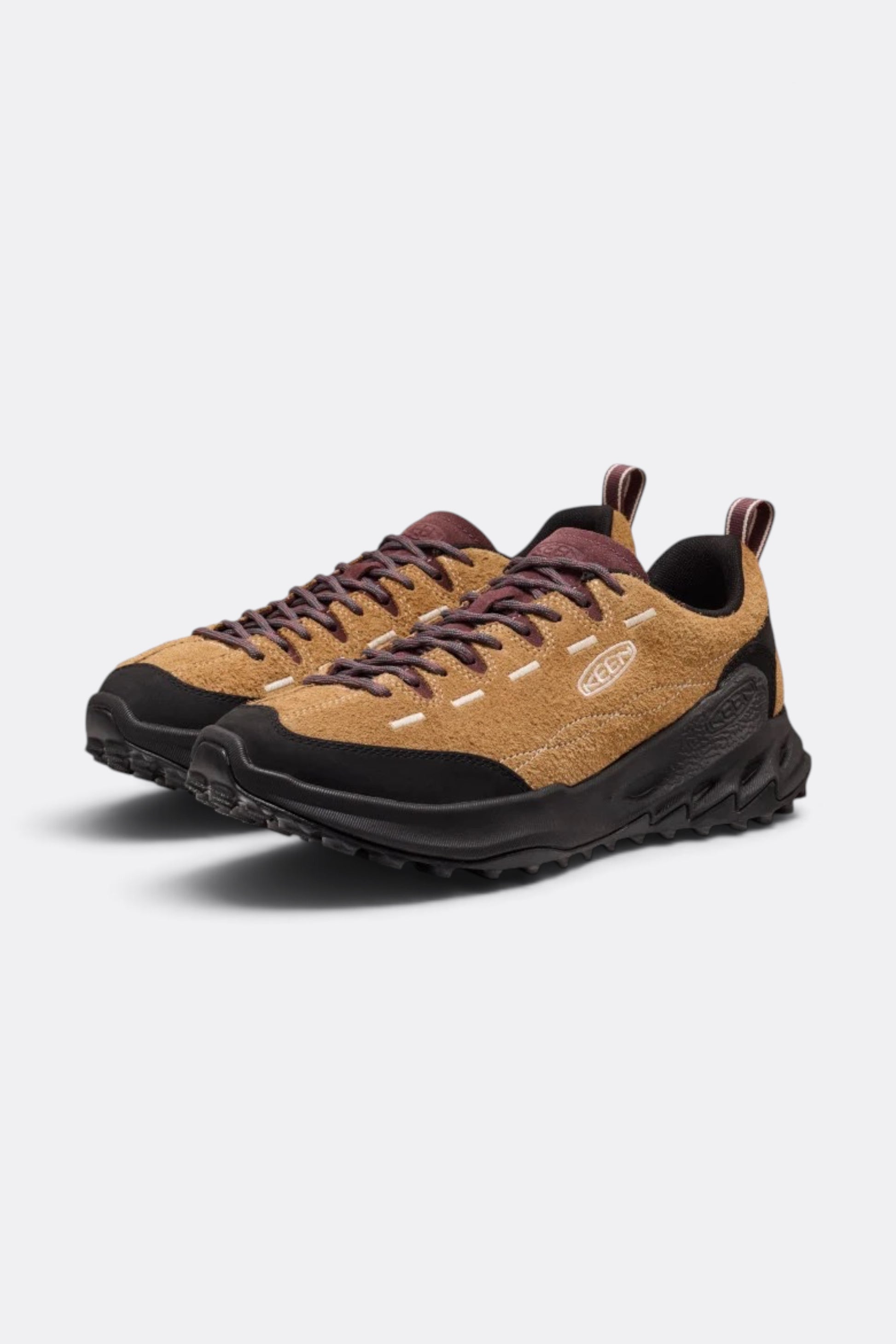 KEEN Jasper Zionic Chipmunk / Huckleberry | Chaussure Outdoor Cuir LWG | Edgar Bdx