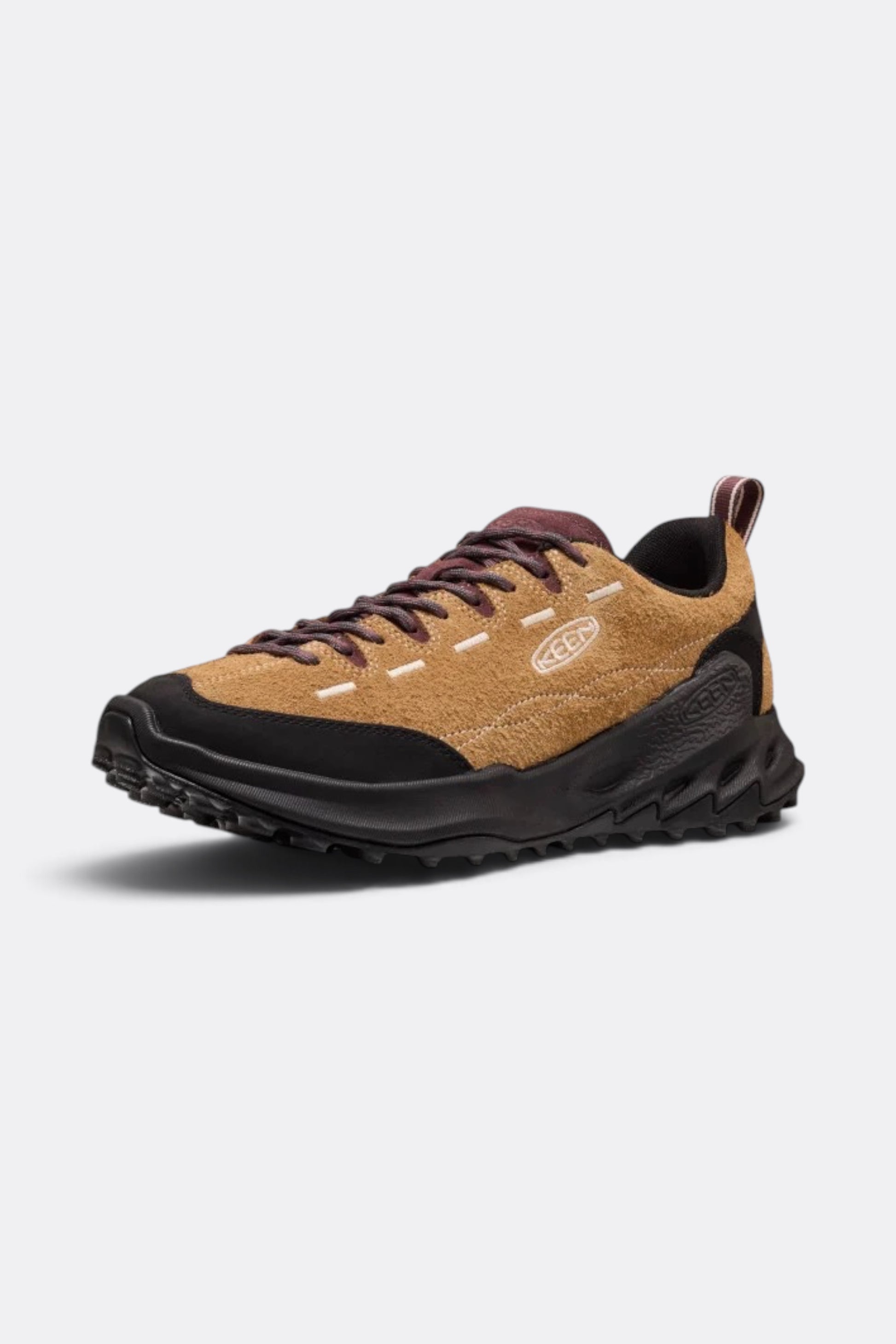 KEEN Jasper Zionic Chipmunk / Huckleberry | Chaussure Outdoor Cuir LWG | Edgar Bdx