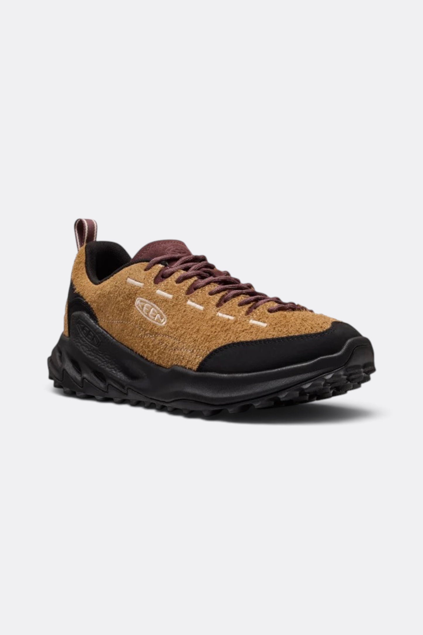 KEEN Jasper Zionic Chipmunk / Huckleberry | Chaussure Outdoor Cuir LWG | Edgar Bdx