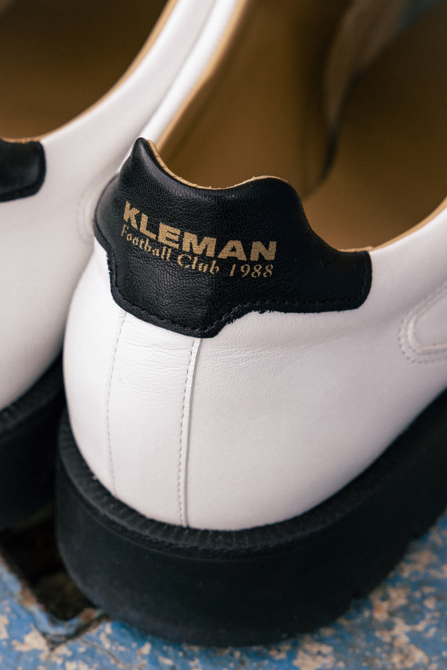 Kleman Padror FC Blanc | Chaussure Football Vintage Cuir Chèvre Série Limitée | Edgar Bdx