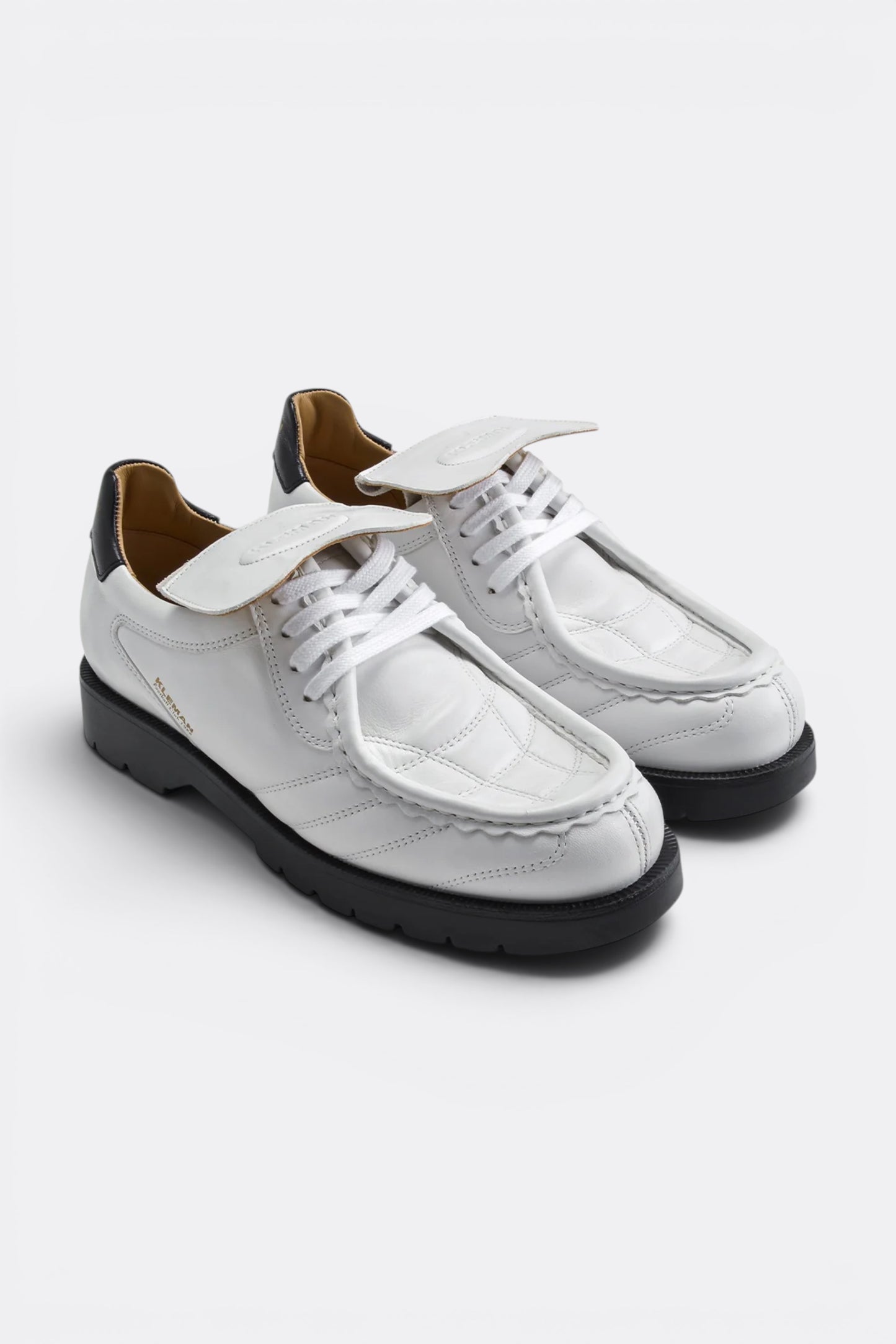 Kleman Padror FC Blanc | Chaussure Football Vintage Cuir Chèvre Série Limitée | Edgar Bdx