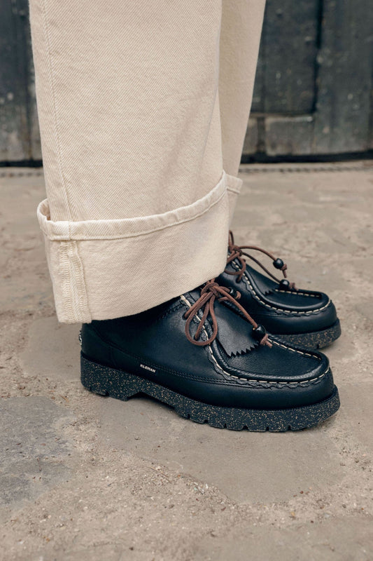 KLEMAN Padror OAXA Oak Black | Derbies cuir | Edgar Bdx