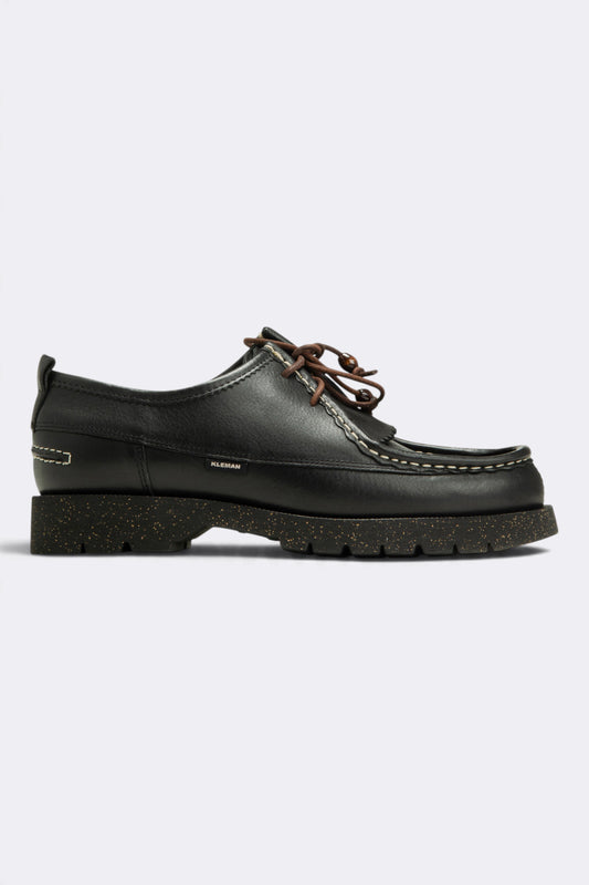 KLEMAN Padror OAXA Oak Black | Derbies cuir | Edgar Bdx