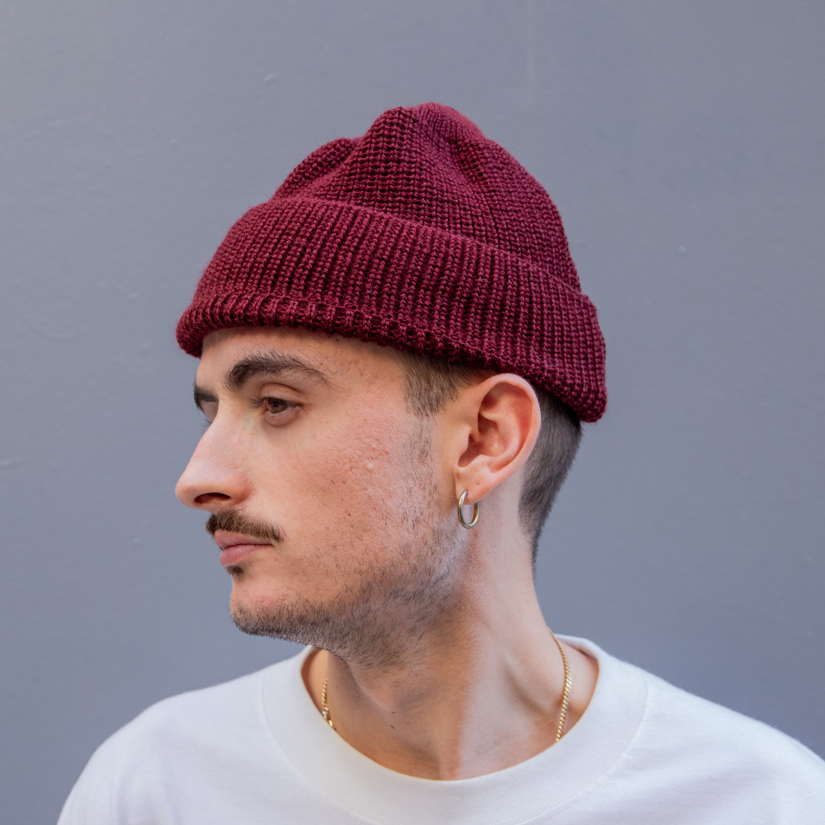 Leuchtfeuer Strickwaren - Borkum Beanie (Bordeaux)