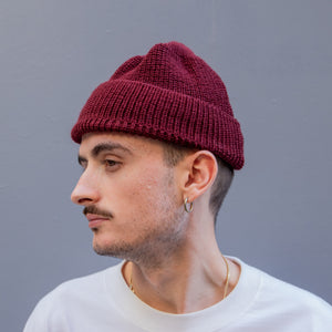 Leuchtfeuer Strickwaren - Borkum Beanie (Bordeaux)