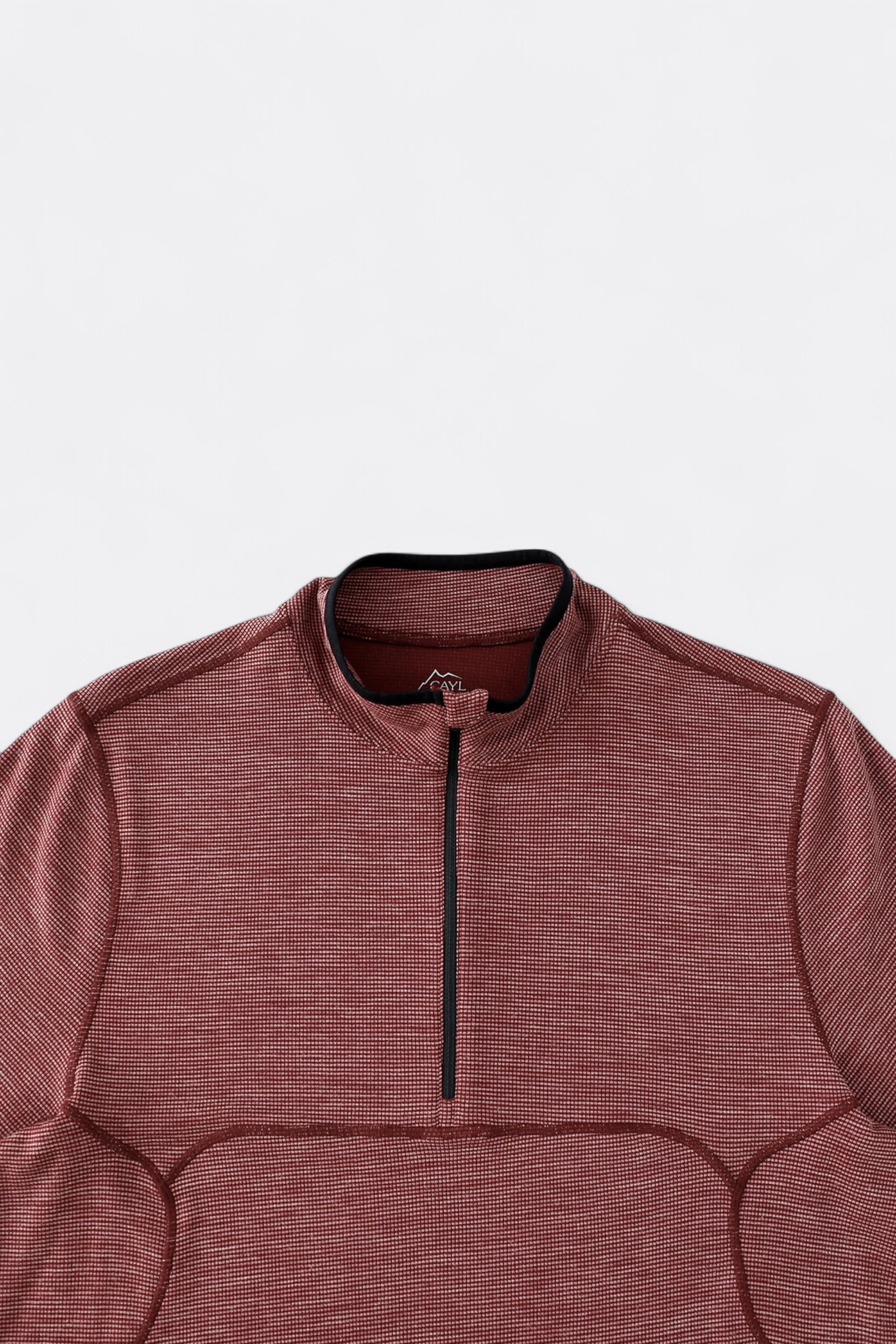 CAYL - Live Wool Mix Halfzip (Burgundy)