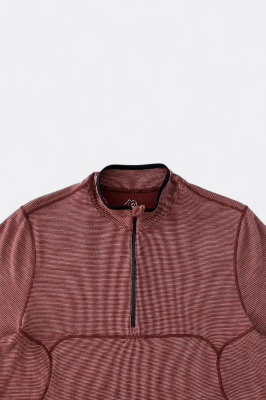 CAYL - Live Wool Mix Halfzip (Burgundy)