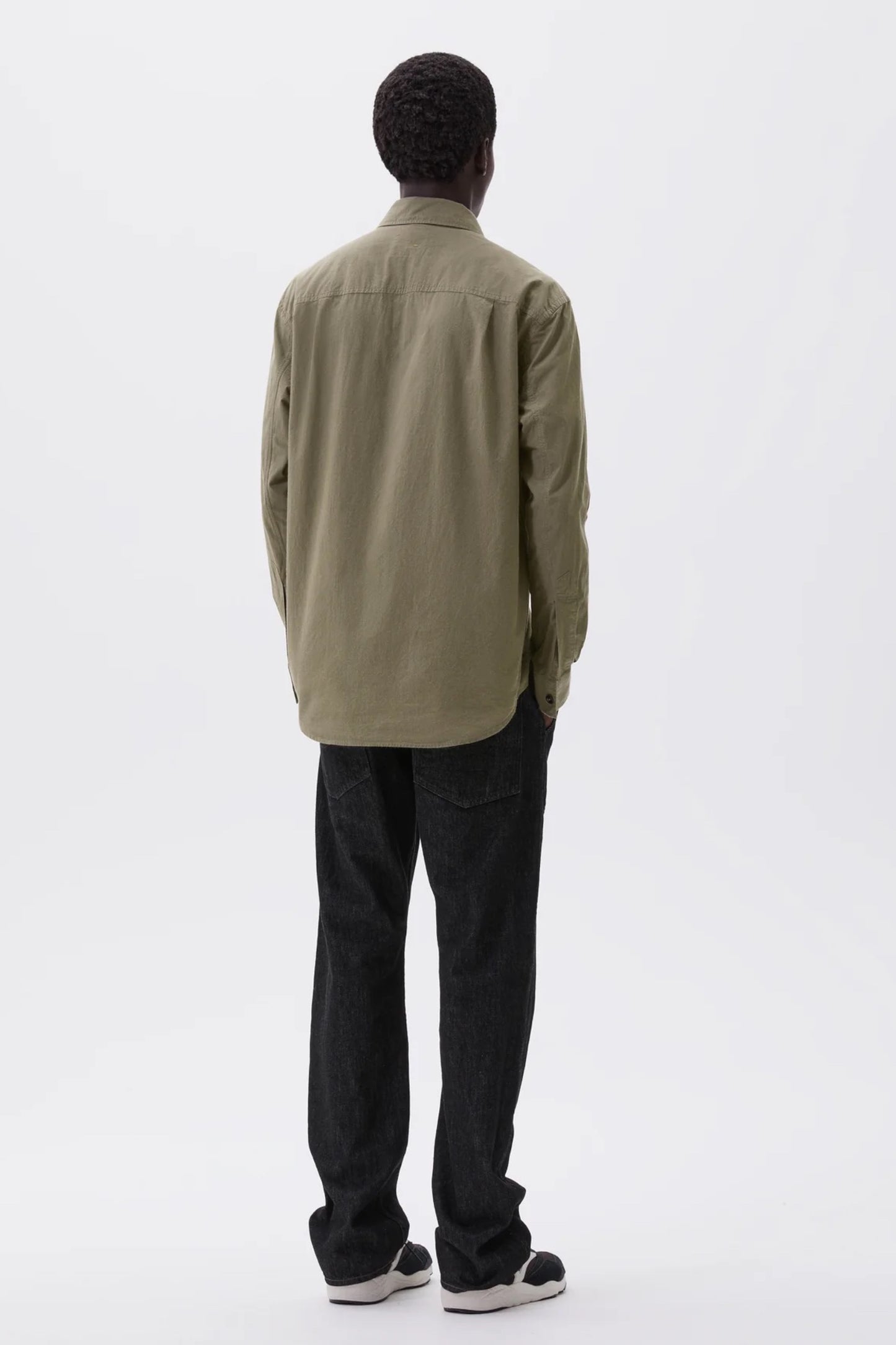 Margaret Howell - MHL. Basic Shirt Brushed Cotton Chambray (Khaki Green)