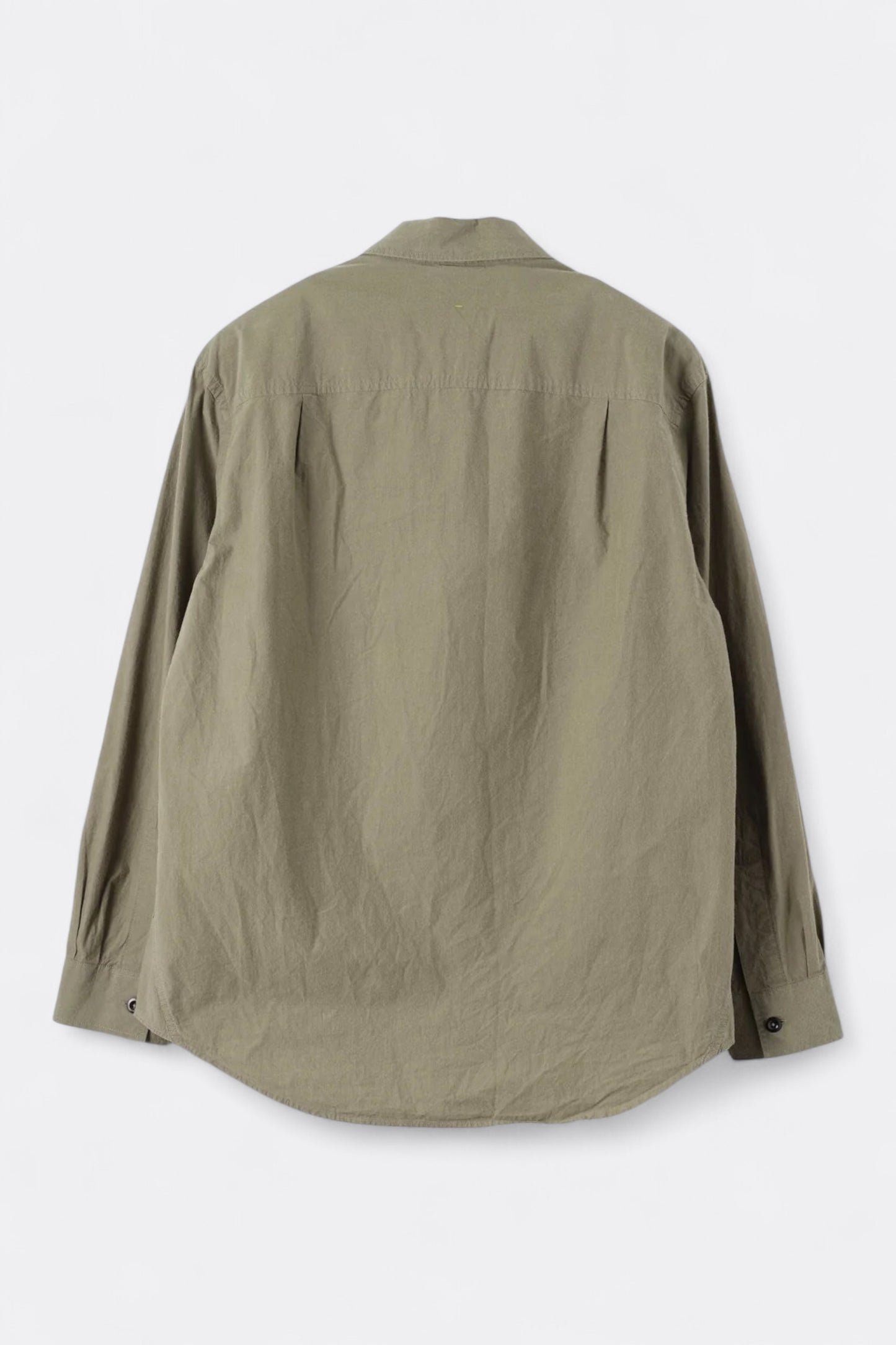 Margaret Howell - MHL. Basic Shirt Brushed Cotton Chambray (Khaki Green)