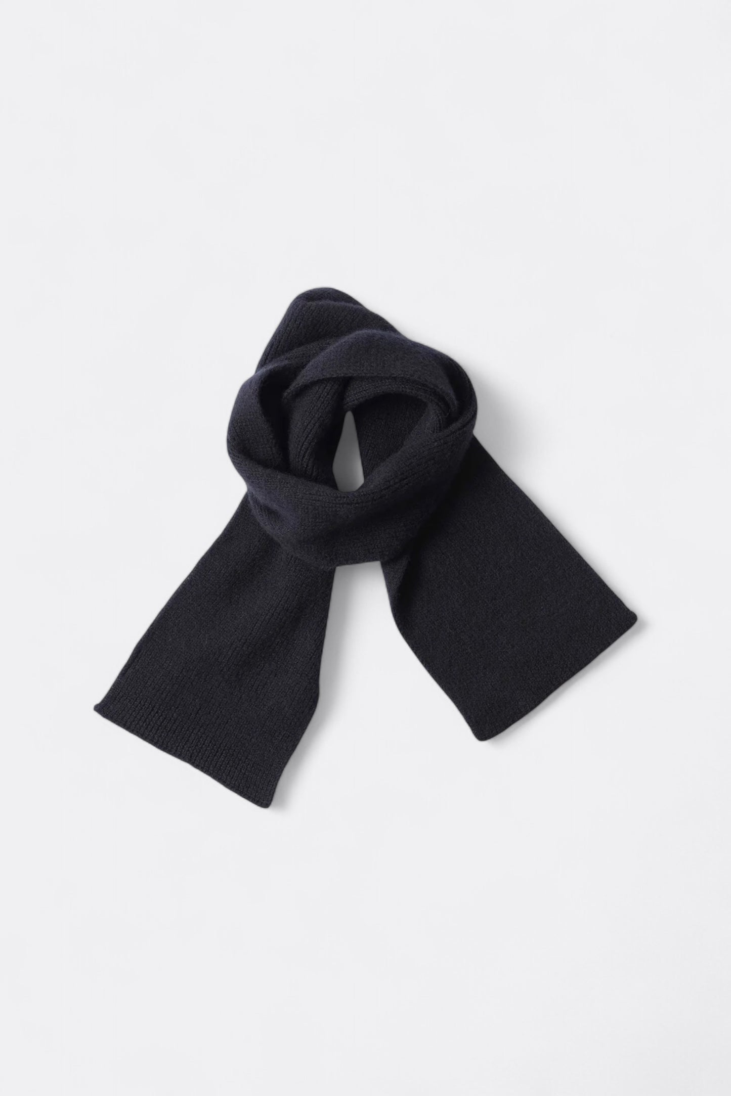 Margaret Howell - MHL. Brushed Scarf Soft Shetland Wool (Dark Navy)