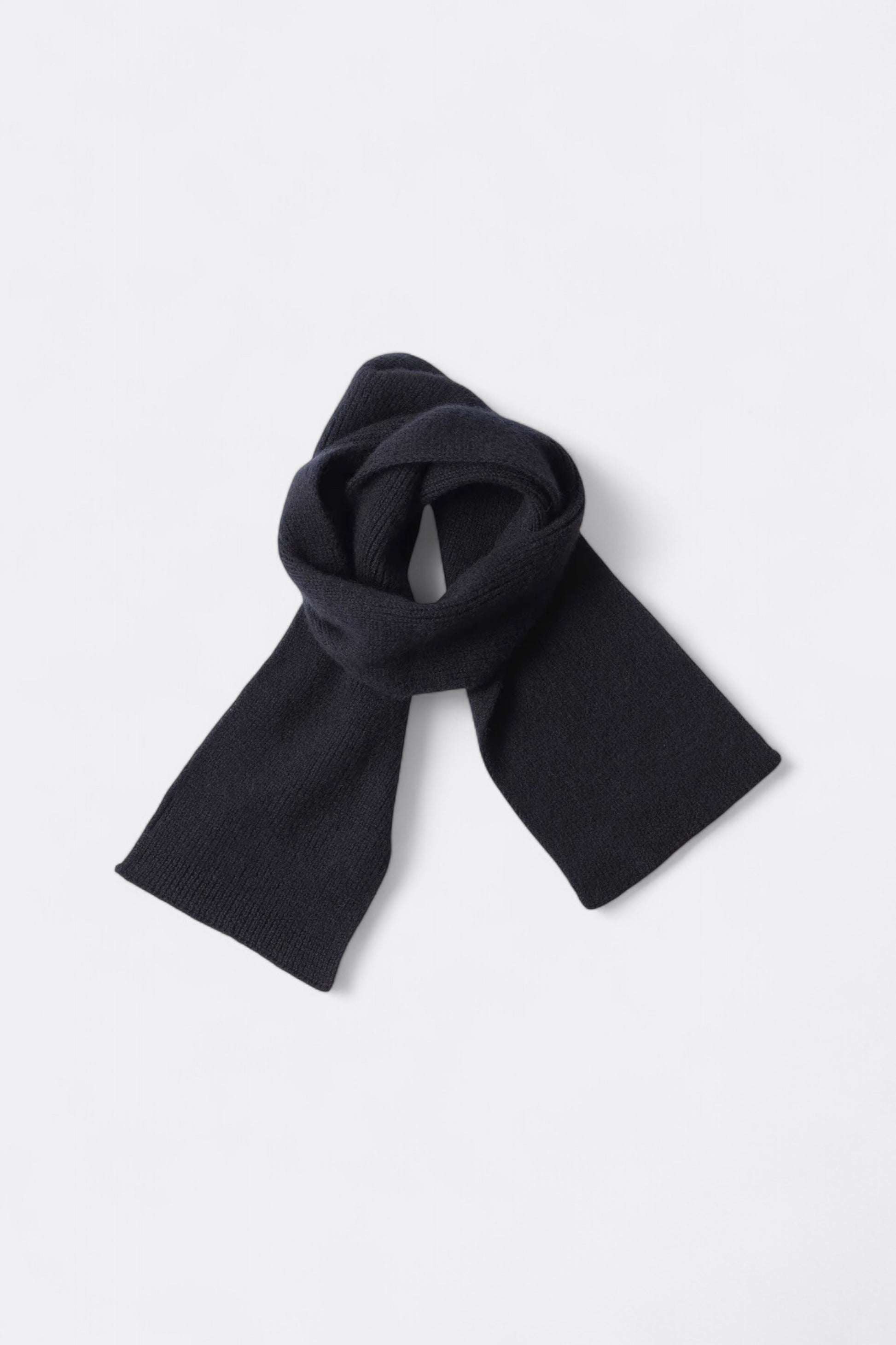 Margaret Howell - MHL. Brushed Scarf Soft Shetland Wool (Dark Navy)