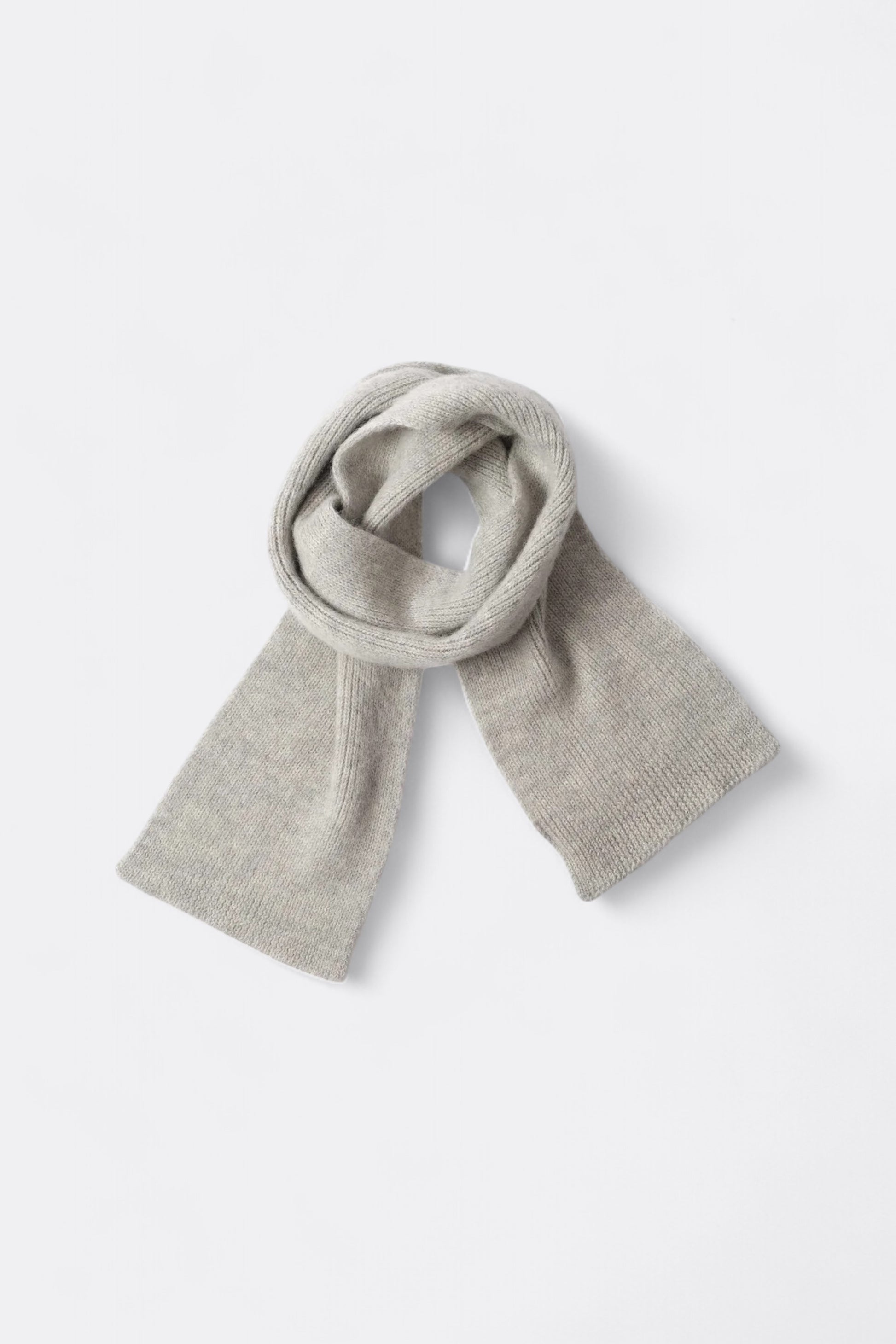 Margaret Howell - MHL. Brushed Scarf Soft Shetland Wool (Light Grey)