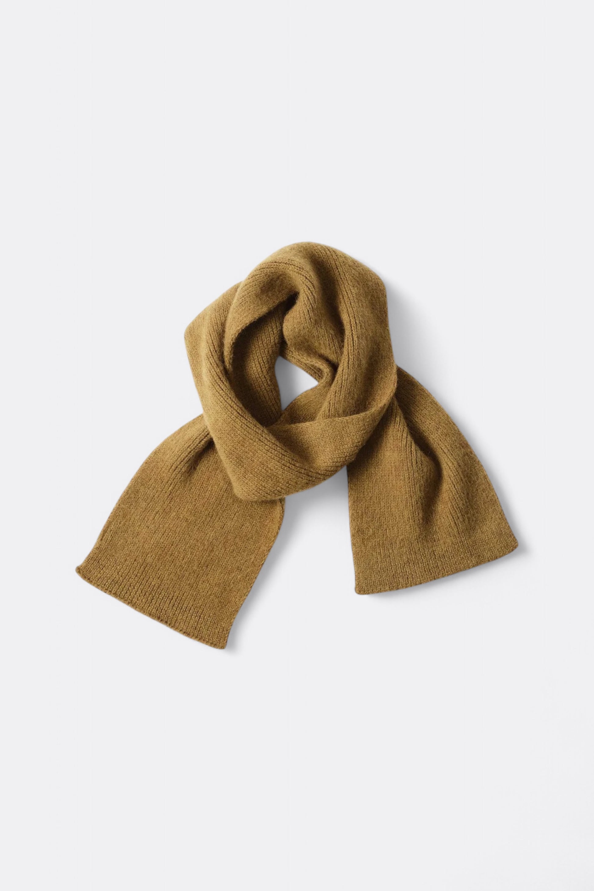 Margaret Howell - MHL. Brushed Scarf Soft Shetland Wool (Ochre)