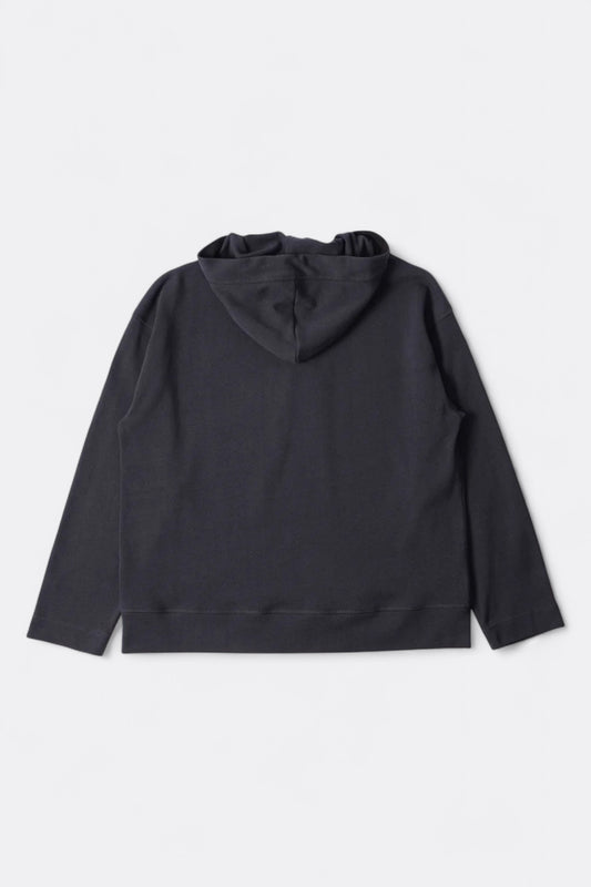 Margaret Howell - MHL. Button Hoodie Open End Jersey (Ink)