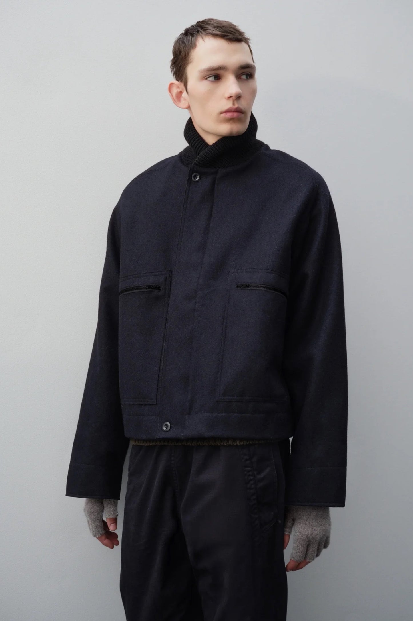 Margaret Howell - MHL. Cut Off Glove Lambswool (Mouse)