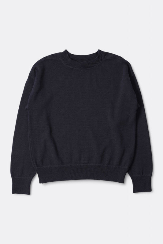 Margaret Howell - MHL. Flatlock Guernsey Utility Wool (Dark Navy)