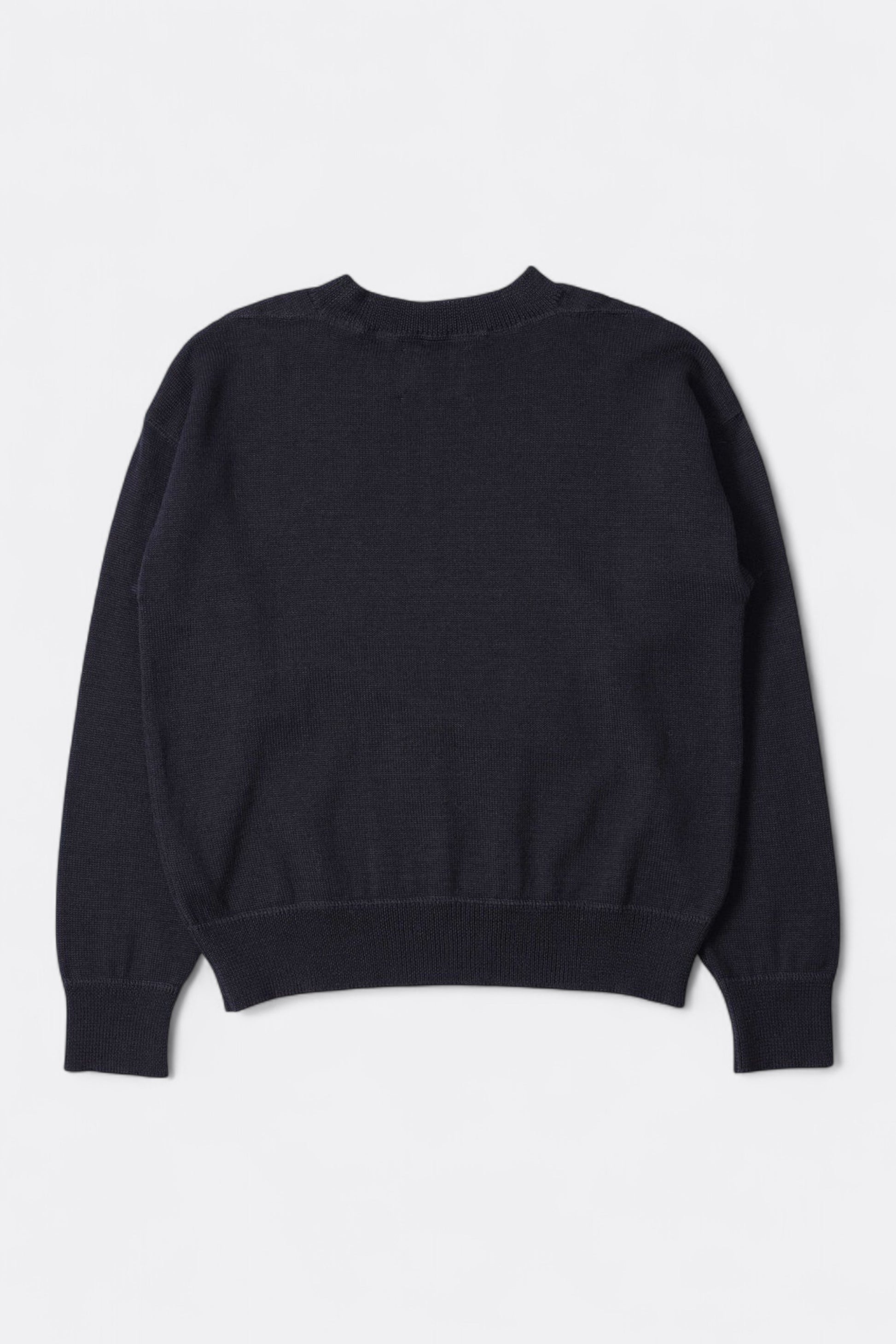 Margaret Howell - MHL. Flatlock Guernsey Utility Wool (Dark Navy)