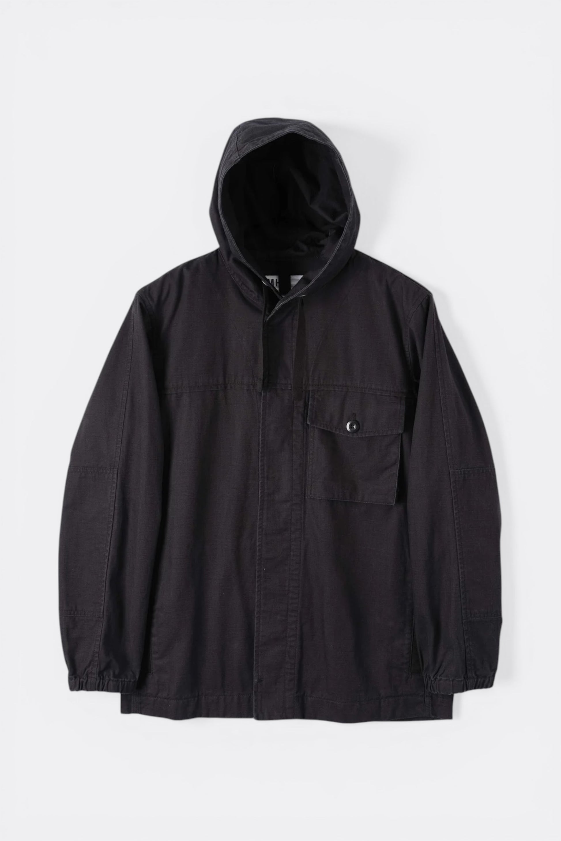MHL. Margaret Howell Hooded Jacket Indigo Twill | Veste Coton Pigmenté | Edgar Bdx