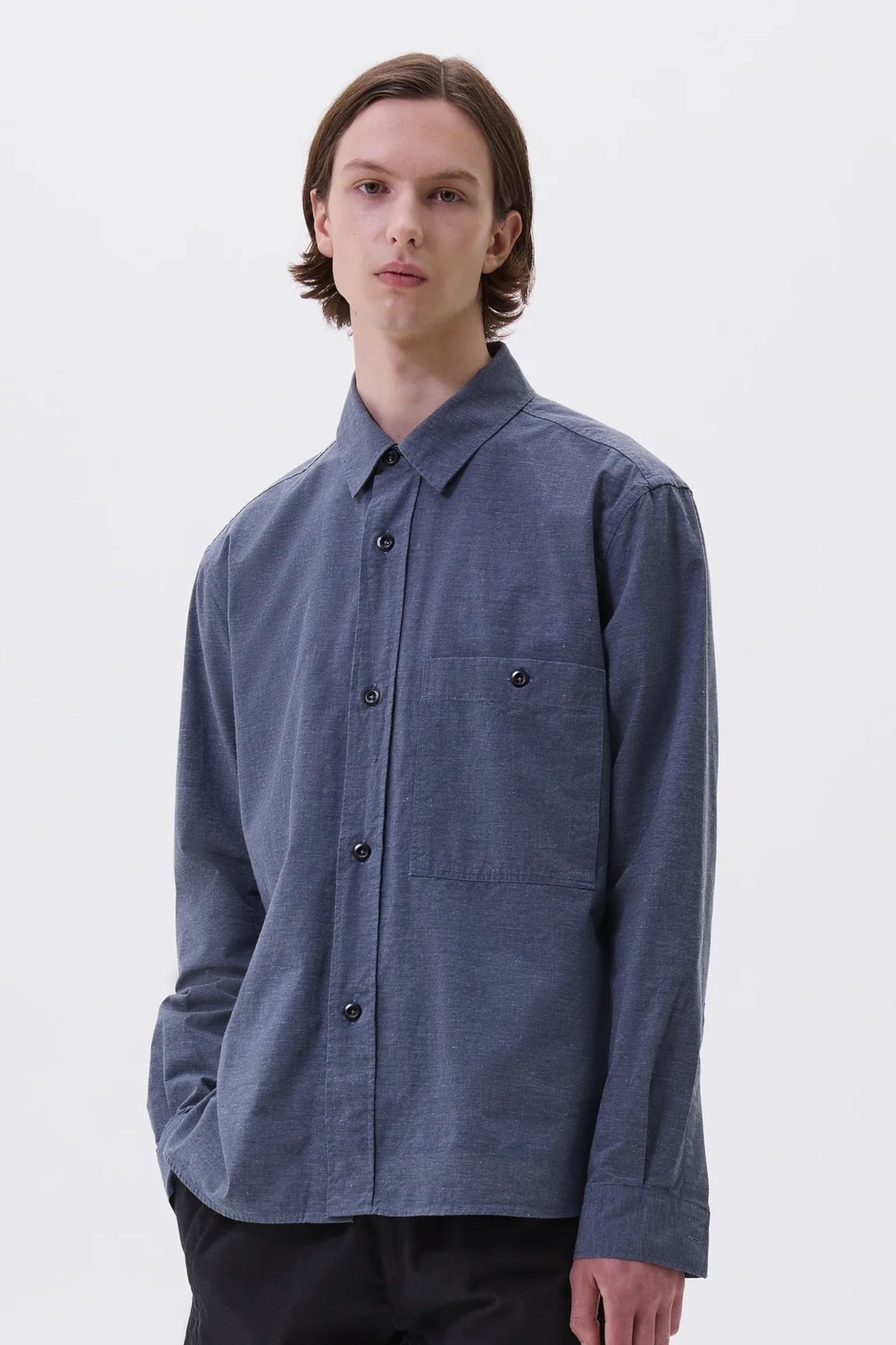 Margaret Howell - MHL. Overall Shirt Dry Cotton End On End (Uniform Blue)