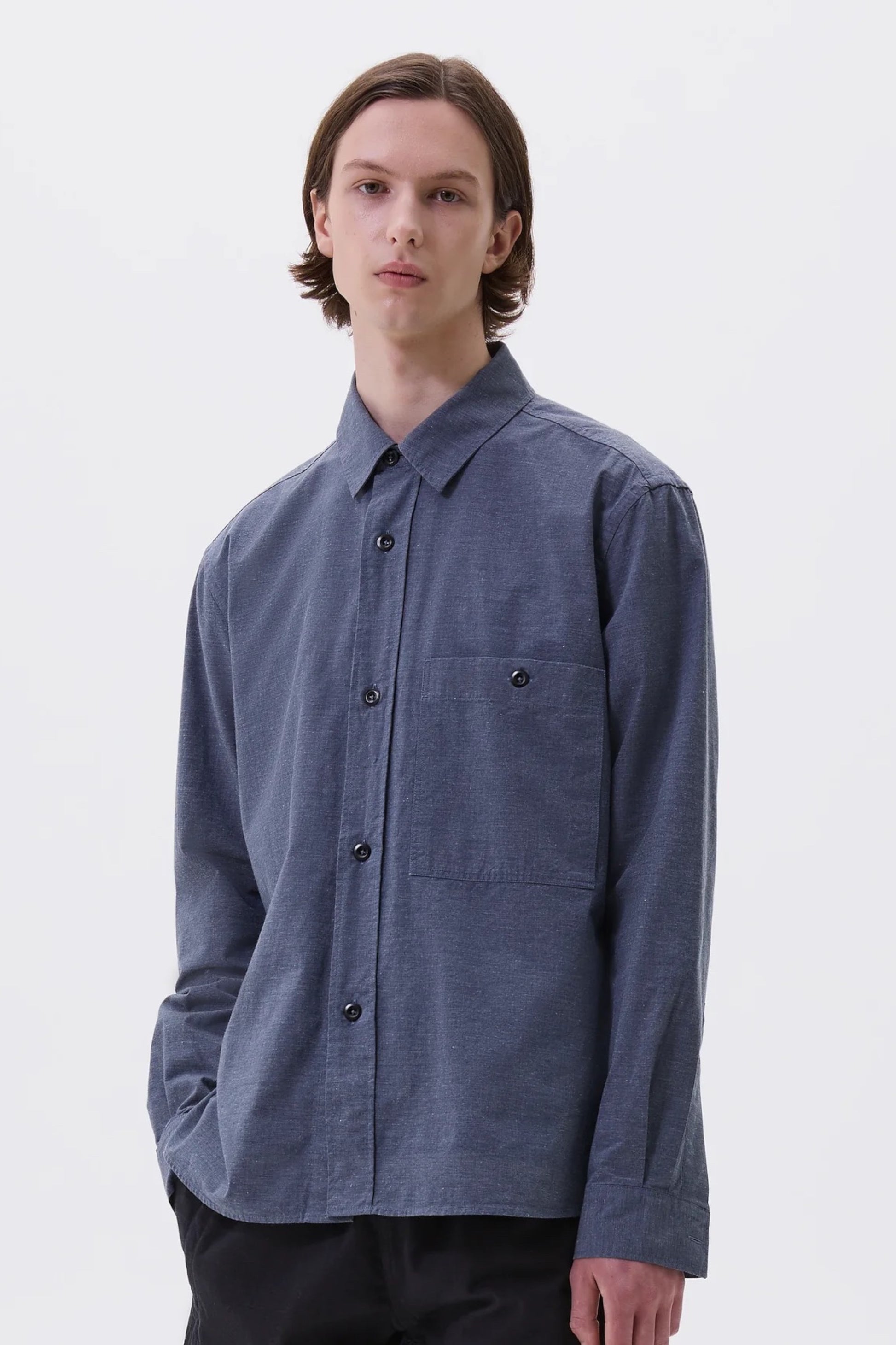 Margaret Howell - MHL. Overall Shirt Dry Cotton End On End (Uniform Blue)