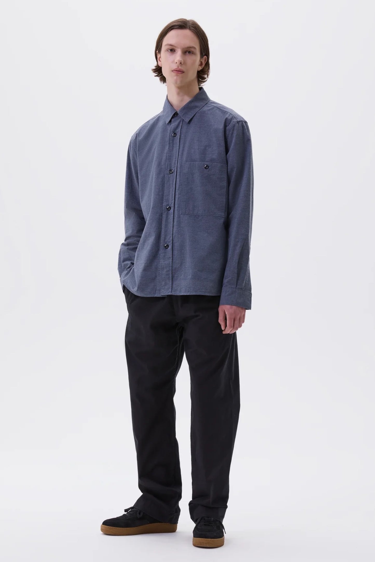 Margaret Howell - MHL. Overall Shirt Dry Cotton End On End (Uniform Blue)