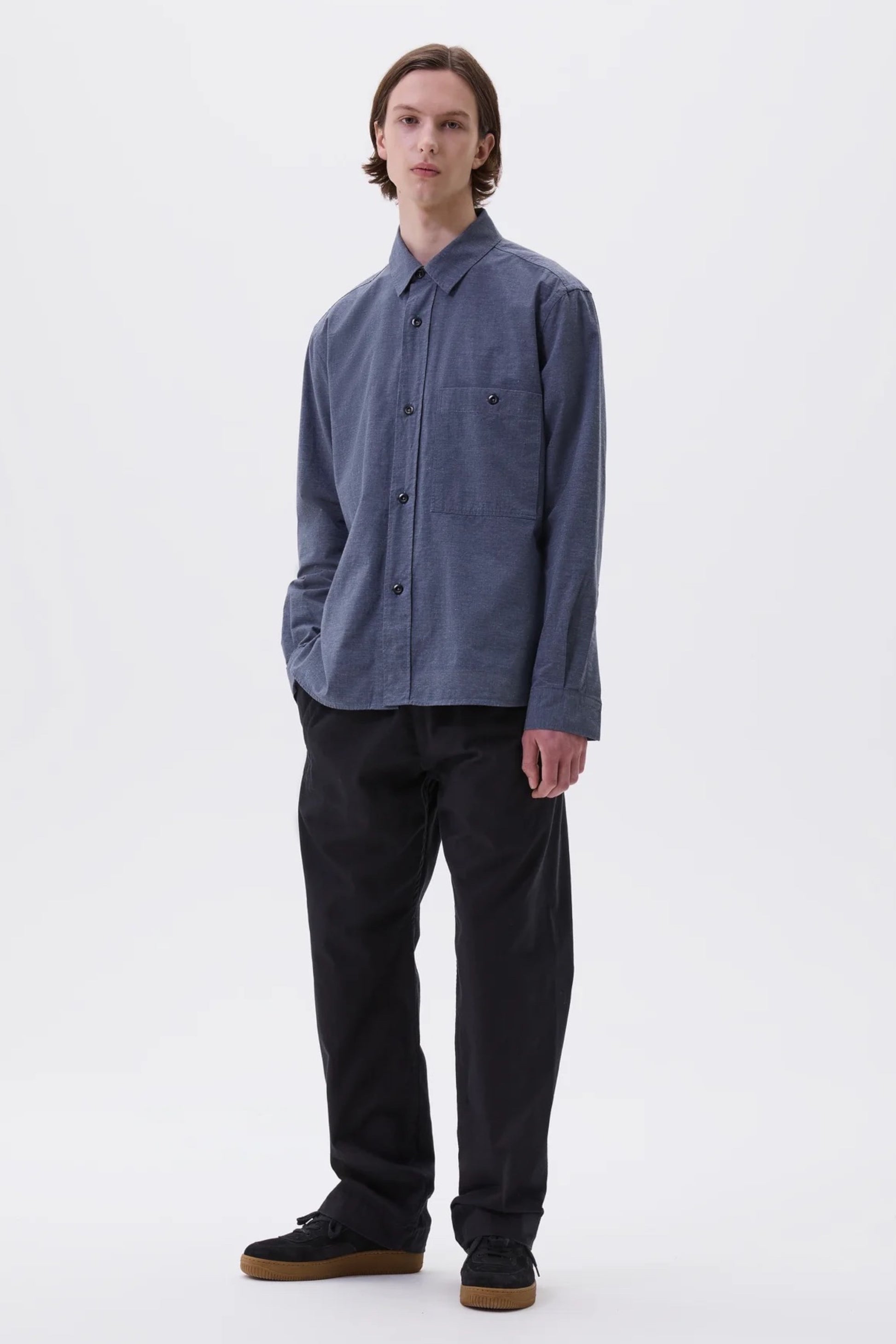 Margaret Howell - MHL. Overall Shirt Dry Cotton End On End (Uniform Blue)