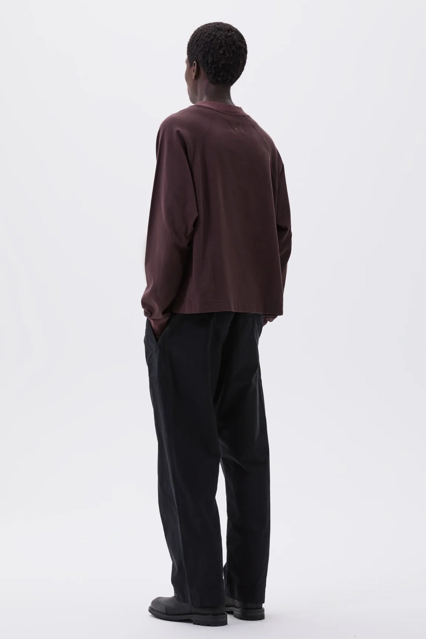 Margaret Howell - MHL. Press Stud Trousers Double Twisted Cotton Canvas (Black)