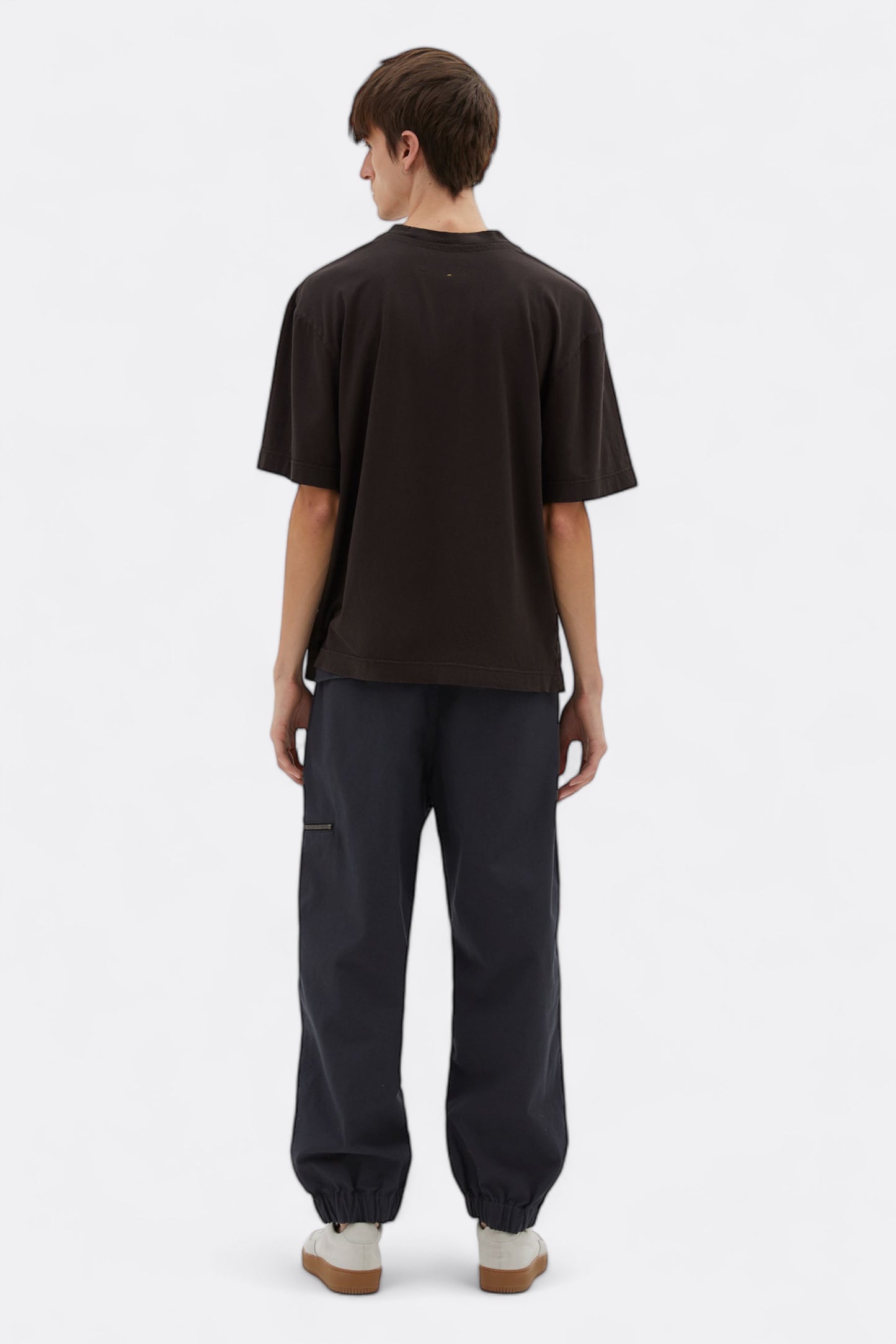 Margaret Howell - MHL. Simple T-Shirt Cotton Linen Jersey (Ebony)