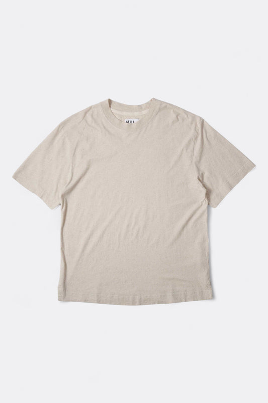 Margaret Howell - MHL. Simple T-Shirt Cotton Linen Jersey (Natural)