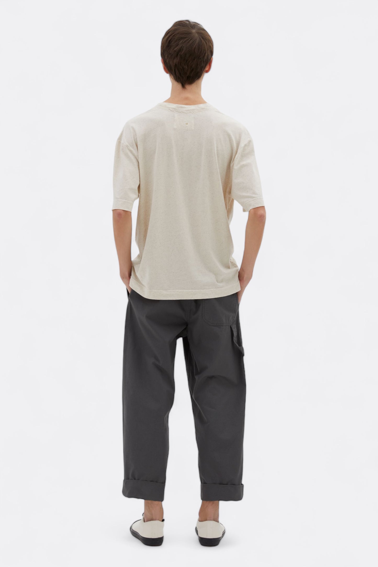 Margaret Howell - MHL. Simple T-Shirt Cotton Linen Jersey (Natural)