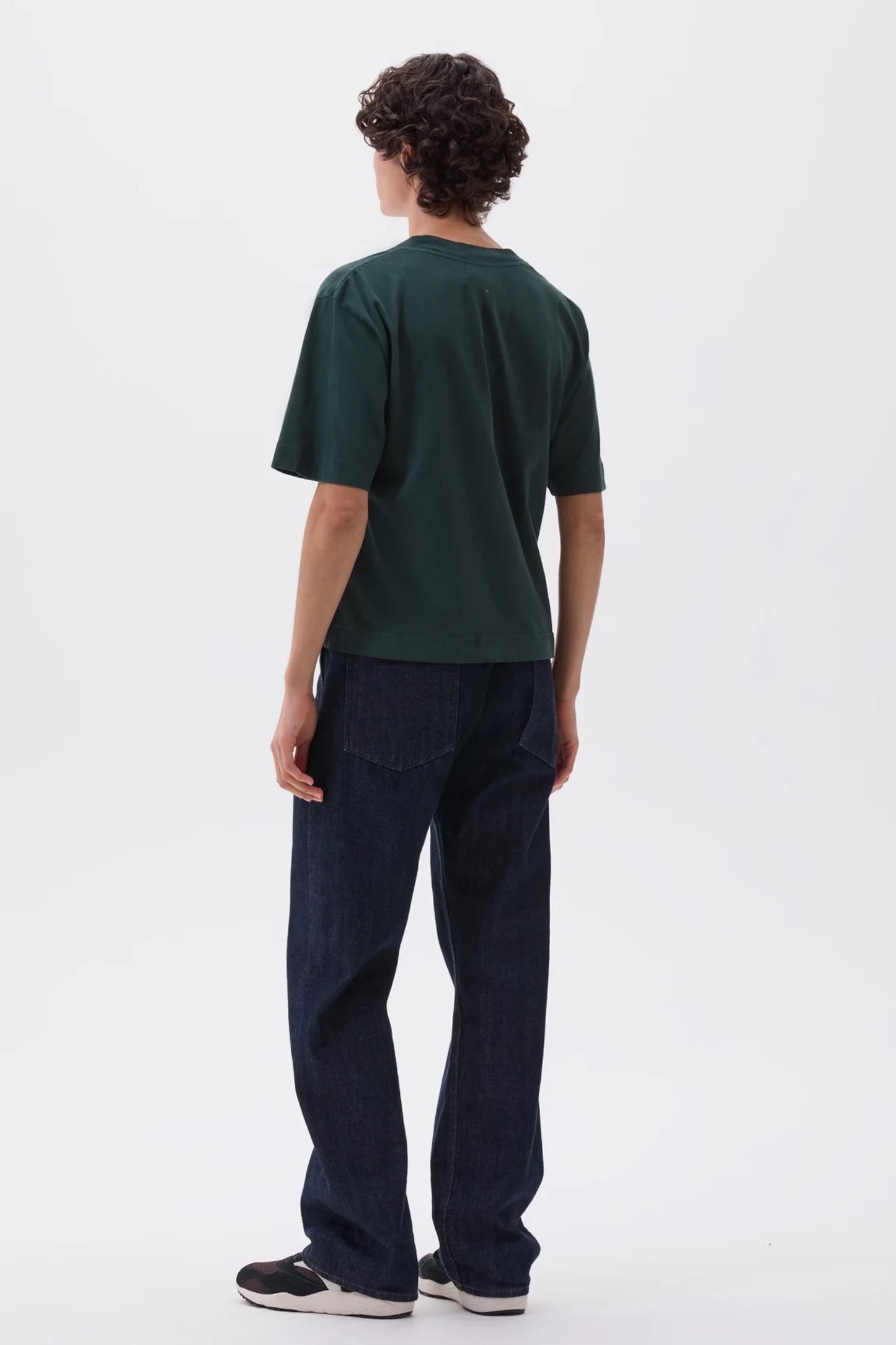 Margaret Howell - MHL. Simple T-Shirt Organic Cotton Linen Jersey (Algae)