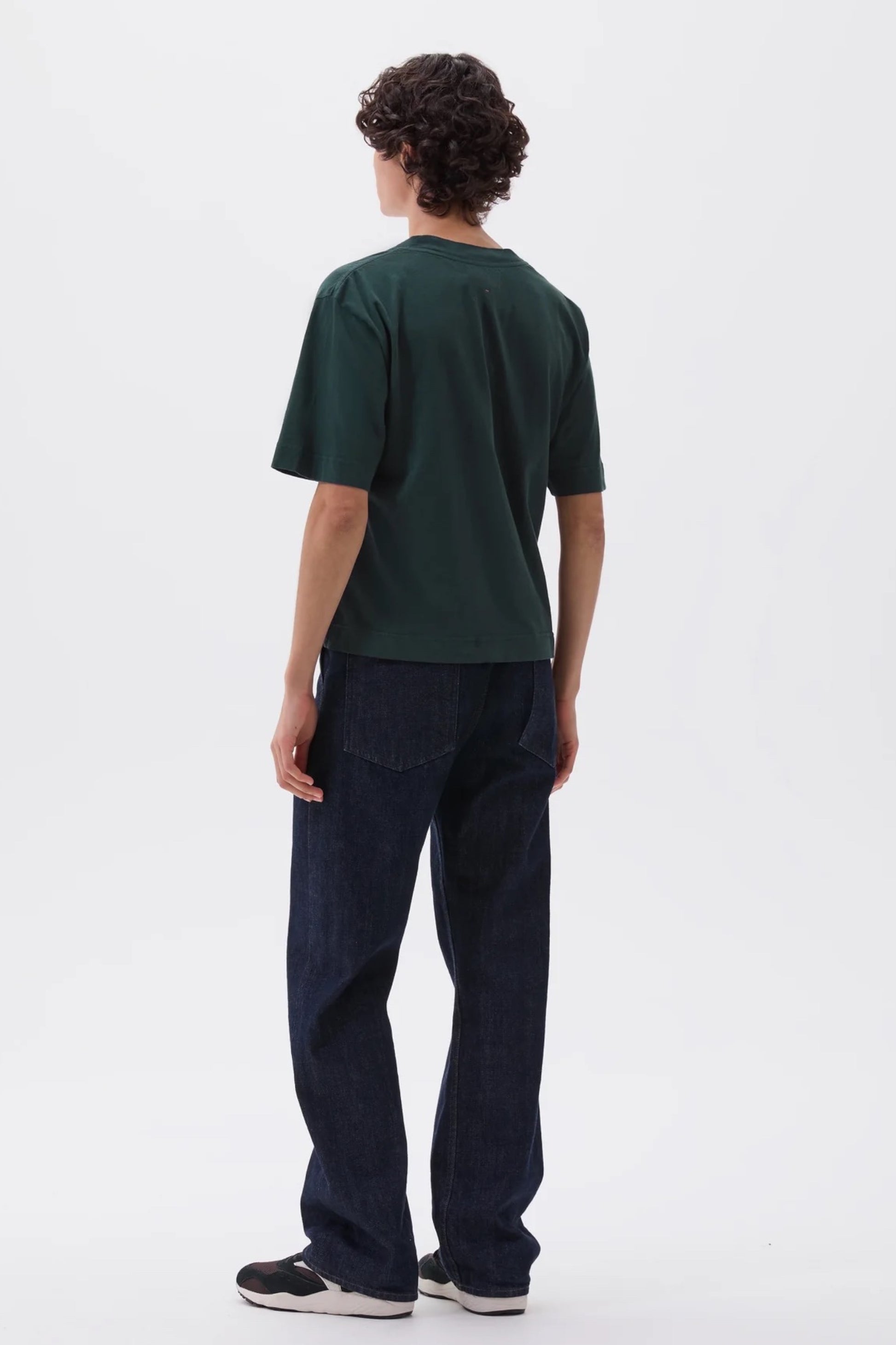 Margaret Howell - MHL. Simple T-Shirt Organic Cotton Linen Jersey (Algae)
