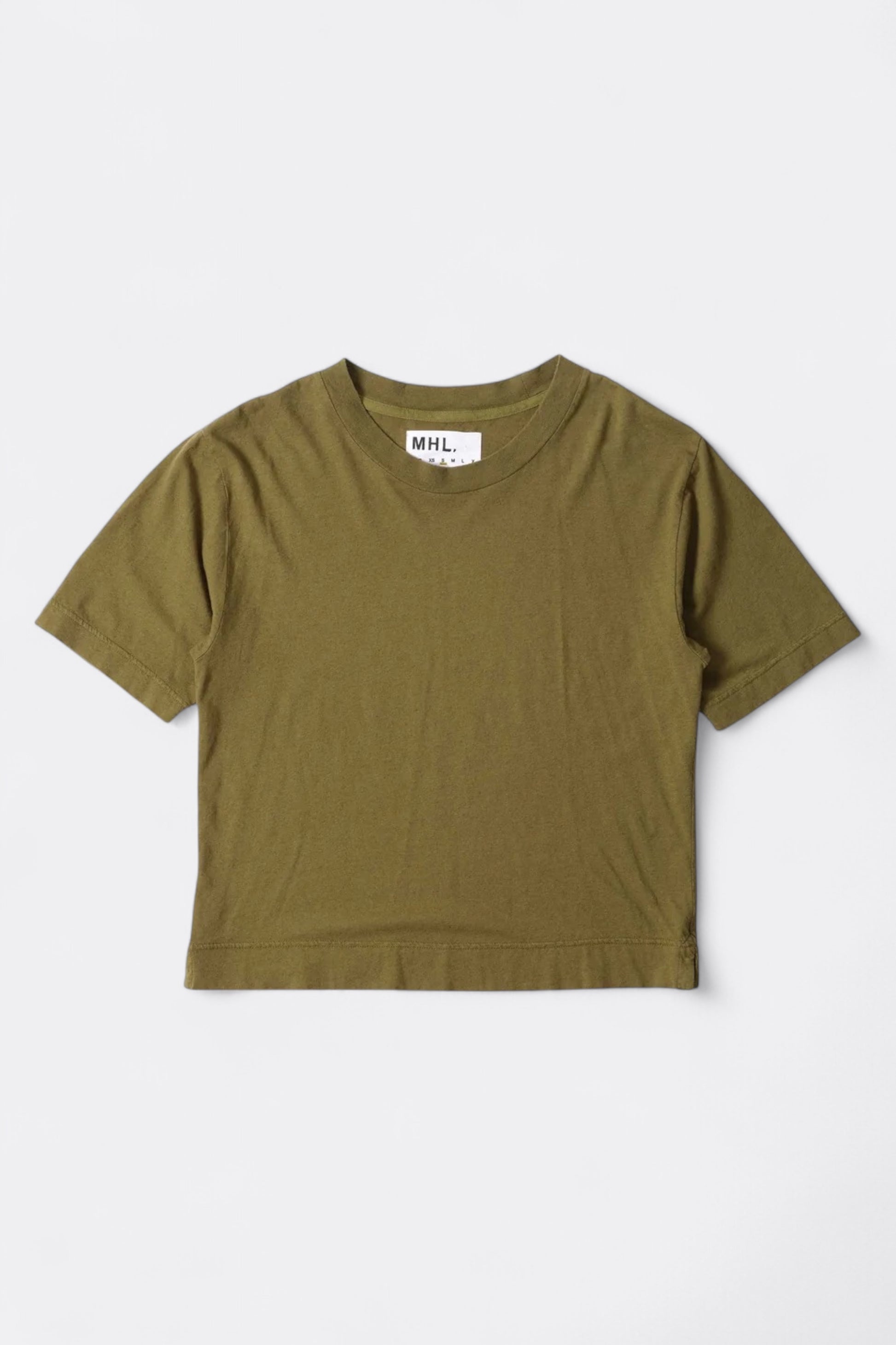 Margaret Howell - MHL. Simple T-Shirt Organic Cotton Linen Jersey (Moss)