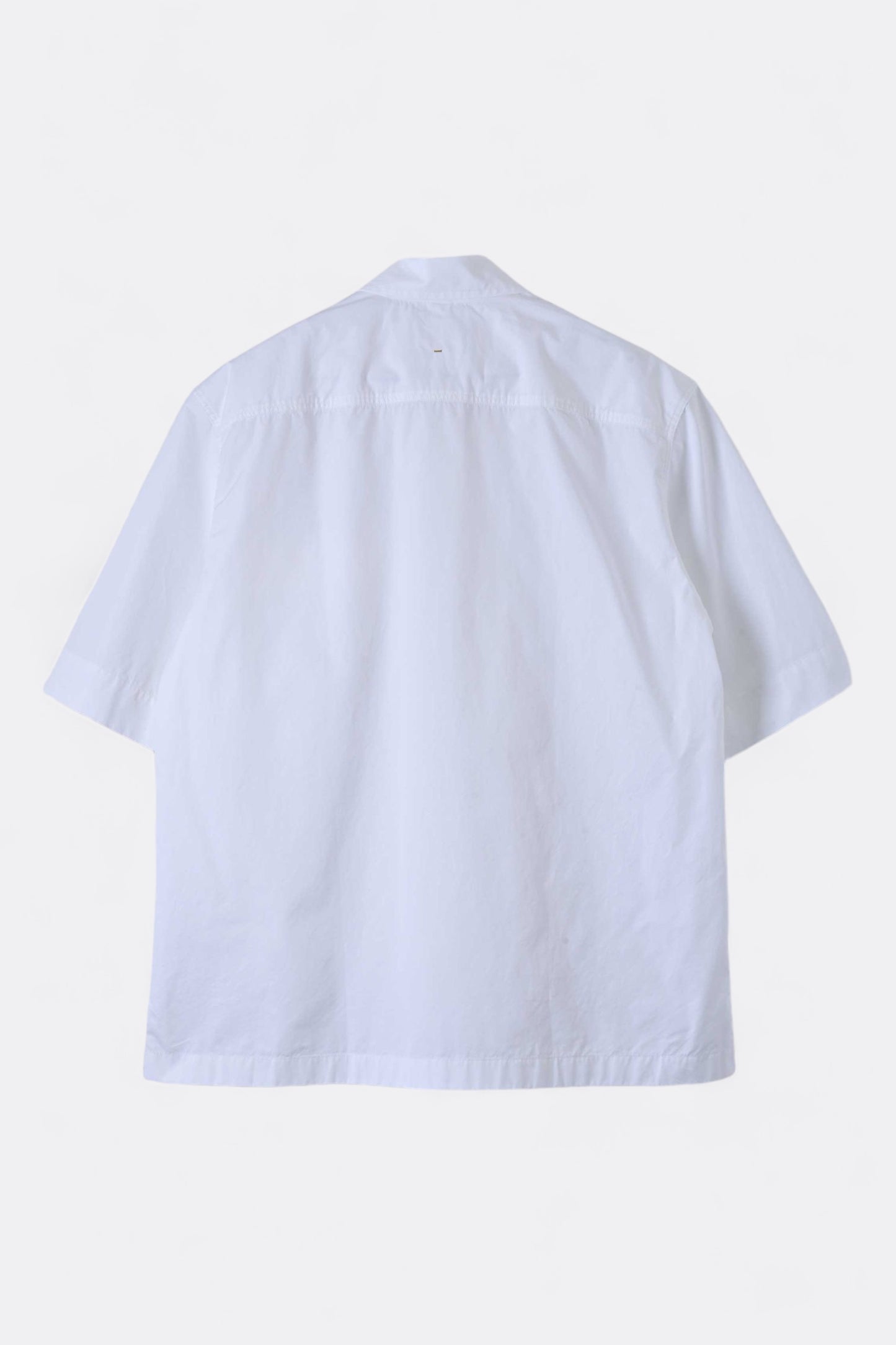 Margaret Howell - MHL. S/S Flap Pocket Shirt Compact Cotton Poplin (White)