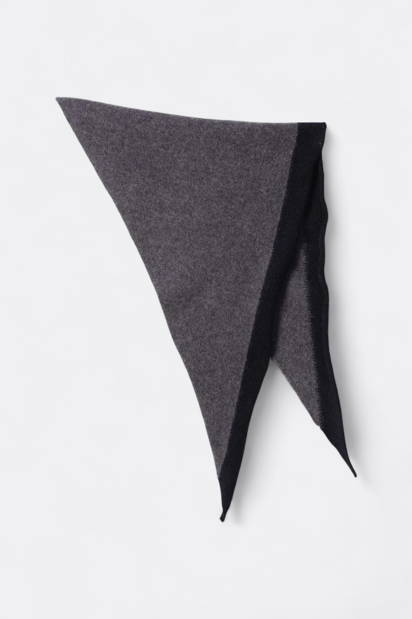 Margaret Howell - MHL. Tipped Scout Scarf Lambswool (Grey / Ink)
