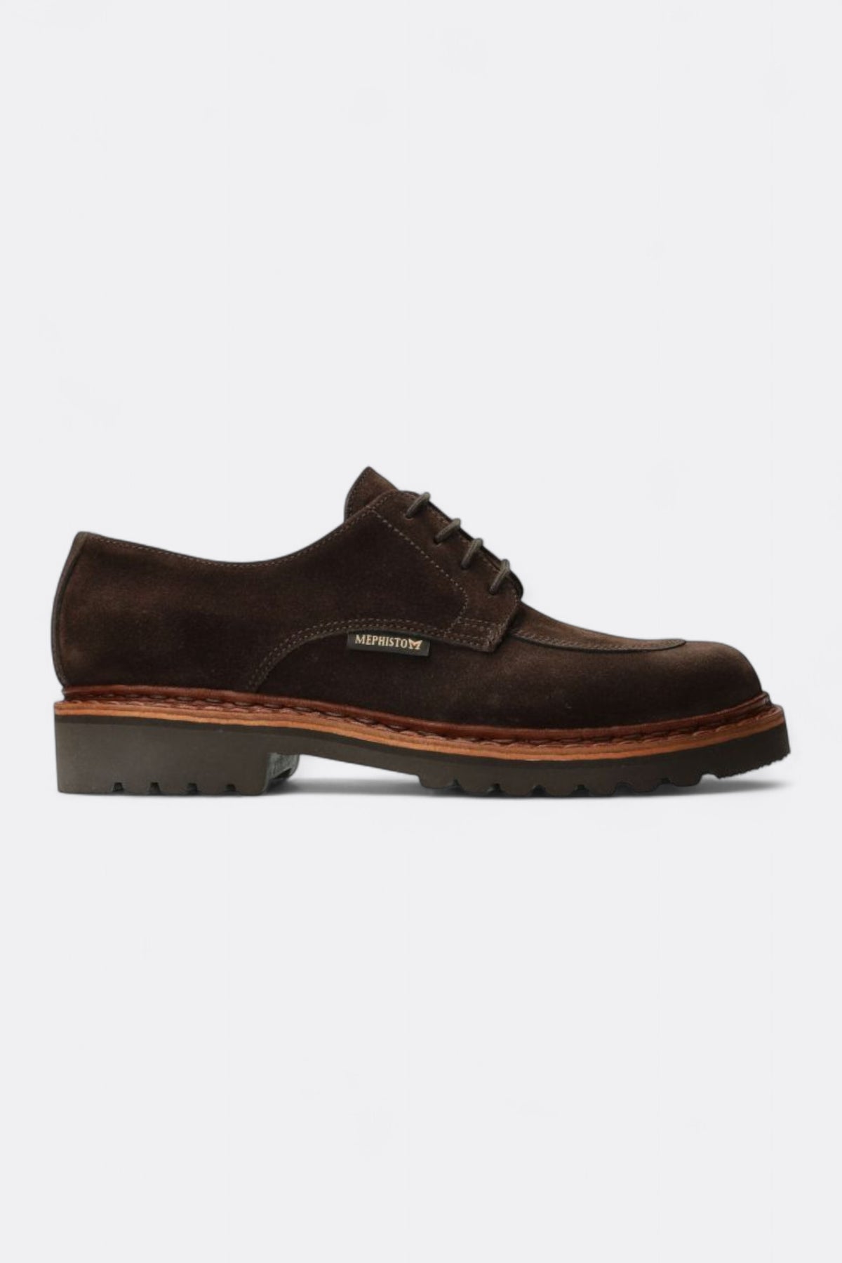 MEPHISTO Pegasio Velours Dark Brown | Derby Cuir SOFT-AIR | Edgar Bdx