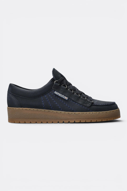 Mephisto Rainbow Navy Sportbuck | Chaussure Cuir SOFT-AIR | Edgar Bdx