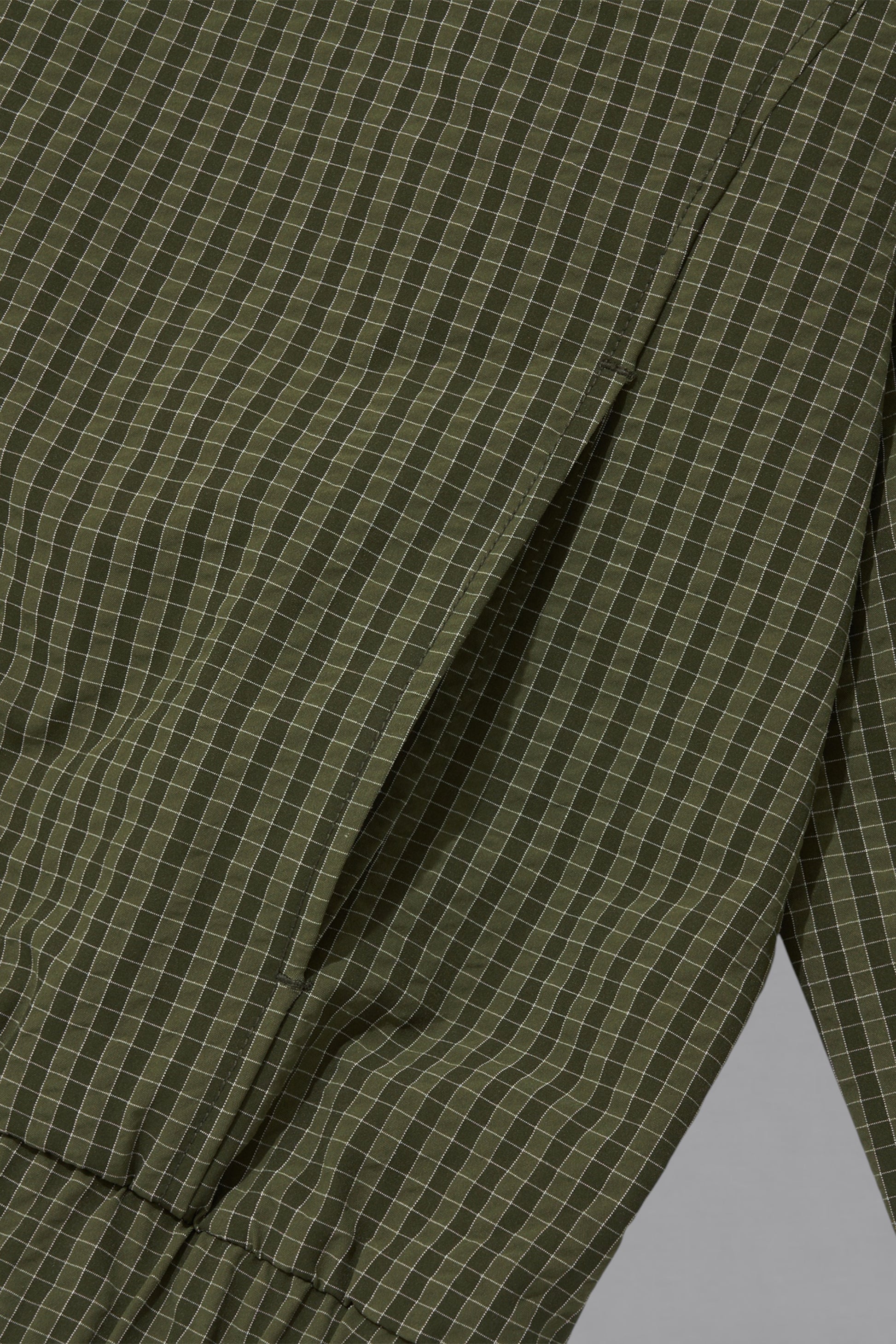 Merely Made - Bubble Check Raglan Blouson (Olive Check)