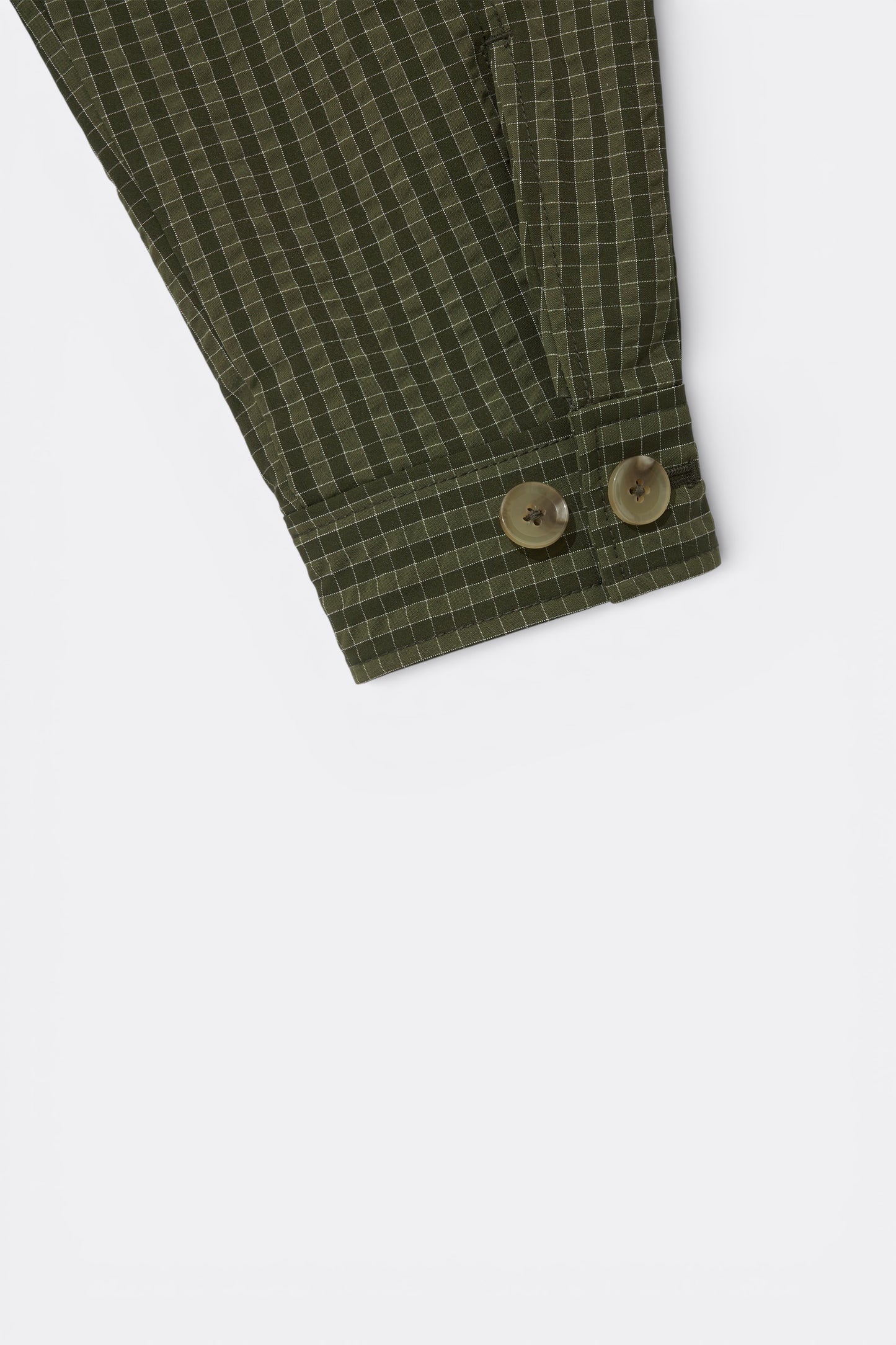 Merely Made - Bubble Check Raglan Blouson (Olive Check)