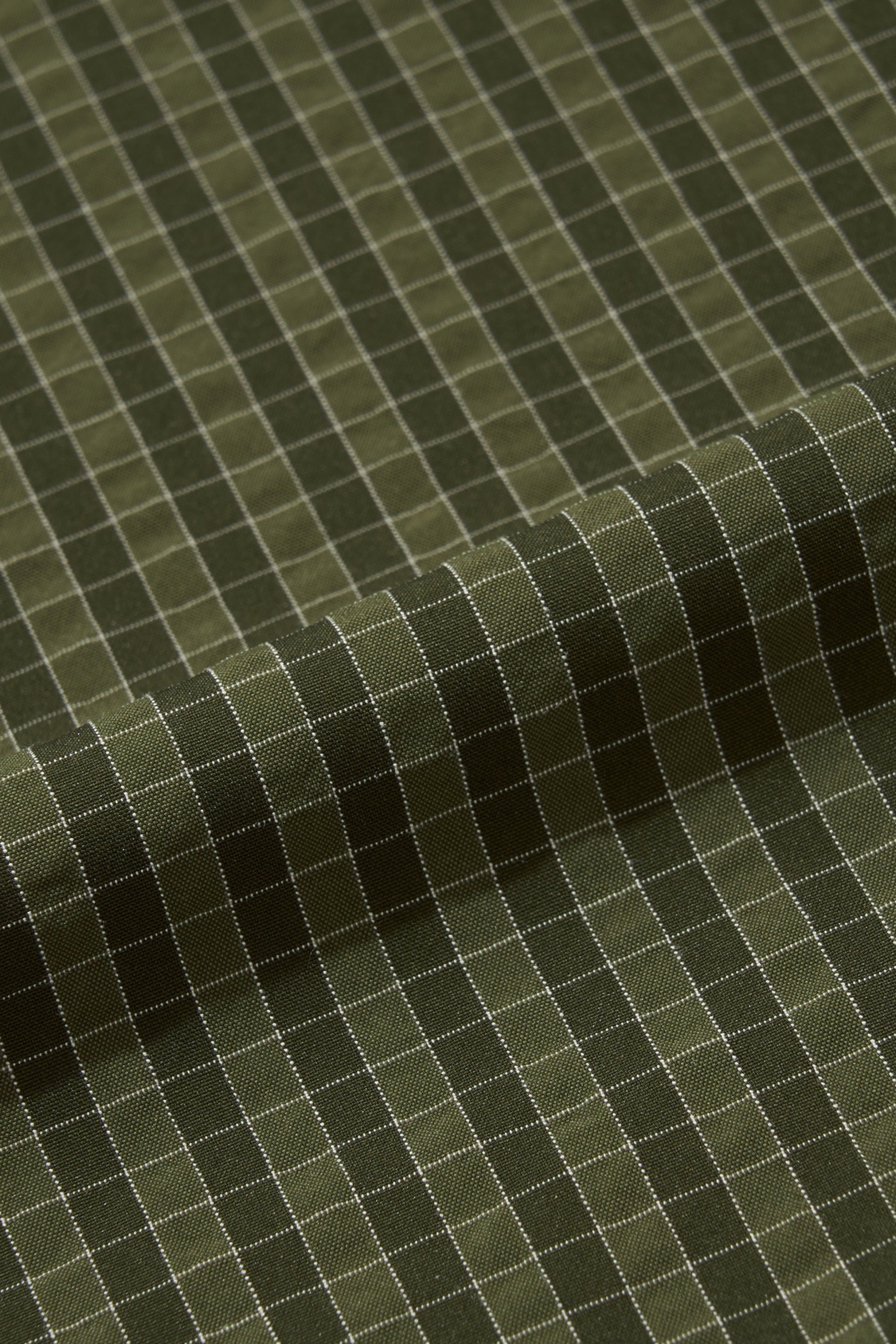 Merely Made - Bubble Check Raglan Blouson (Olive Check)