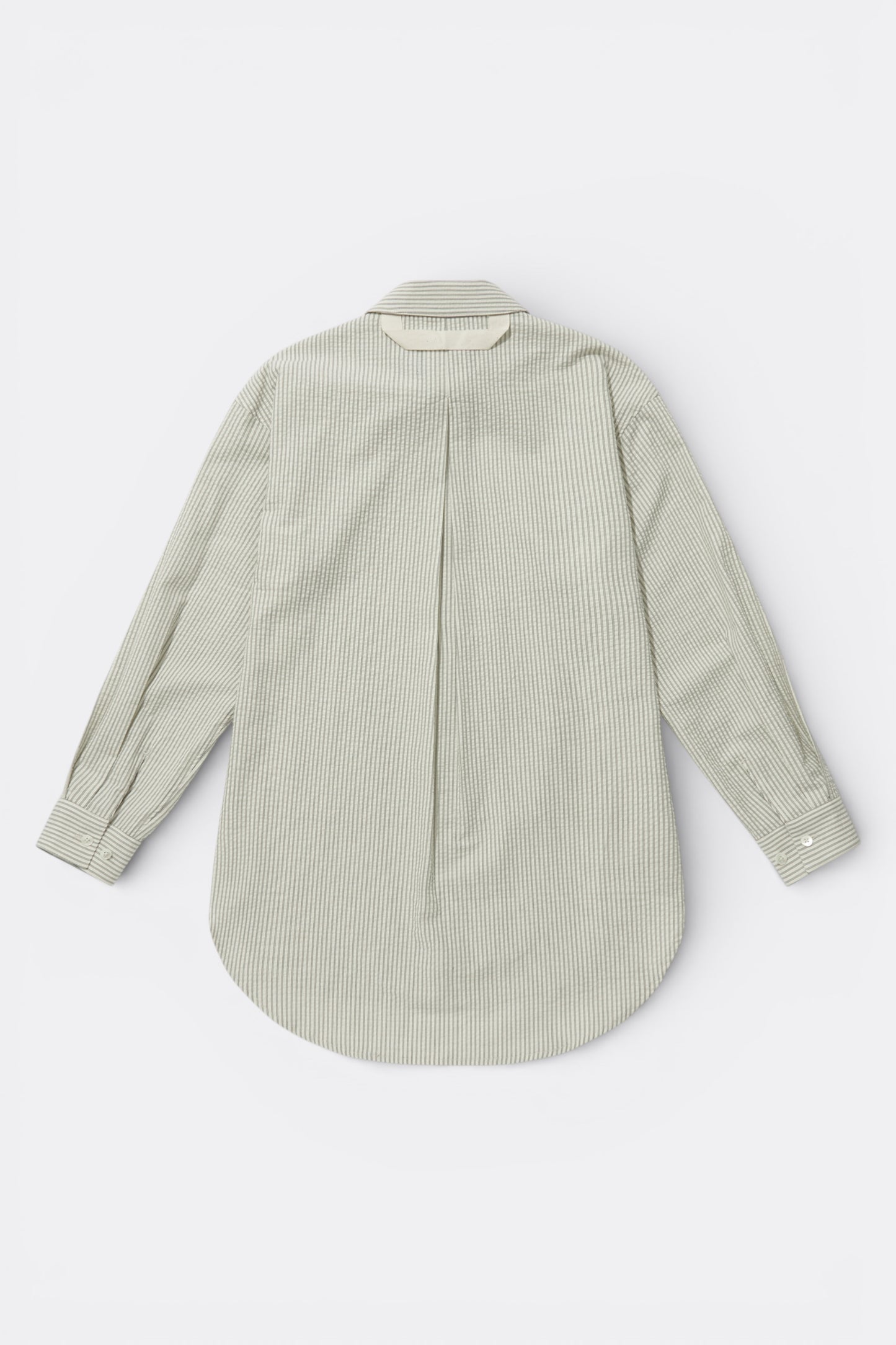 Merely Made - Classic Seersucker Stripe Over Shirts (Frost White)