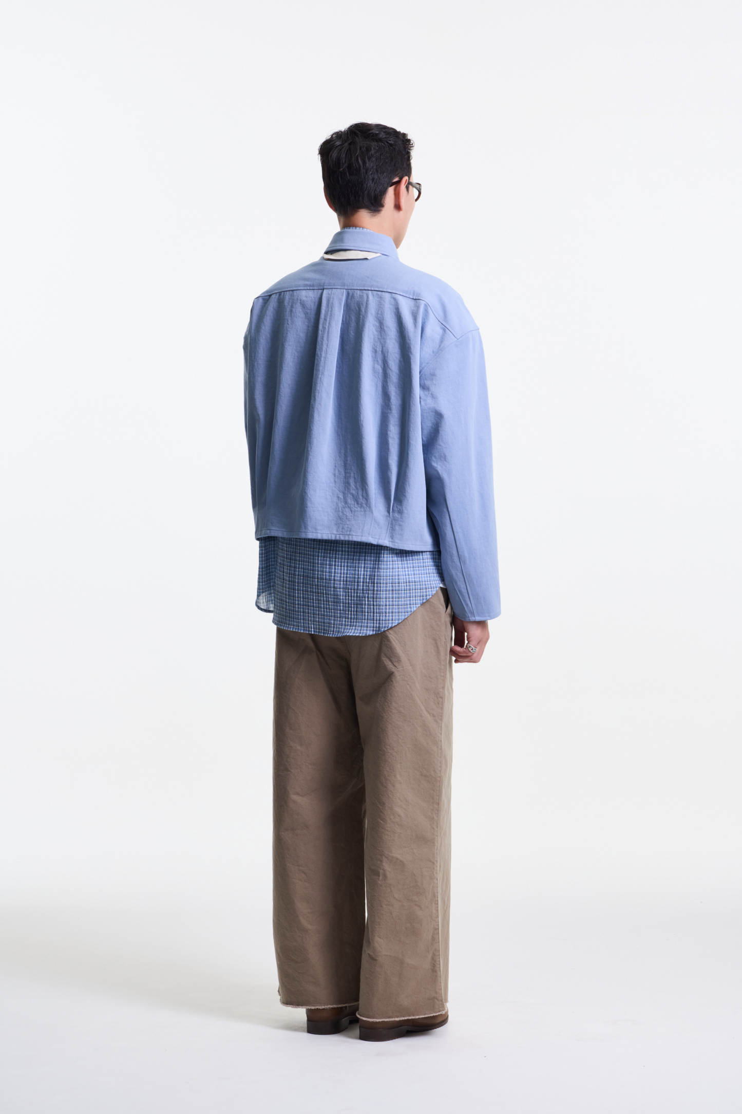 Merely Made - Cotton Cation Twist Wide Pants (Smoky Beige)