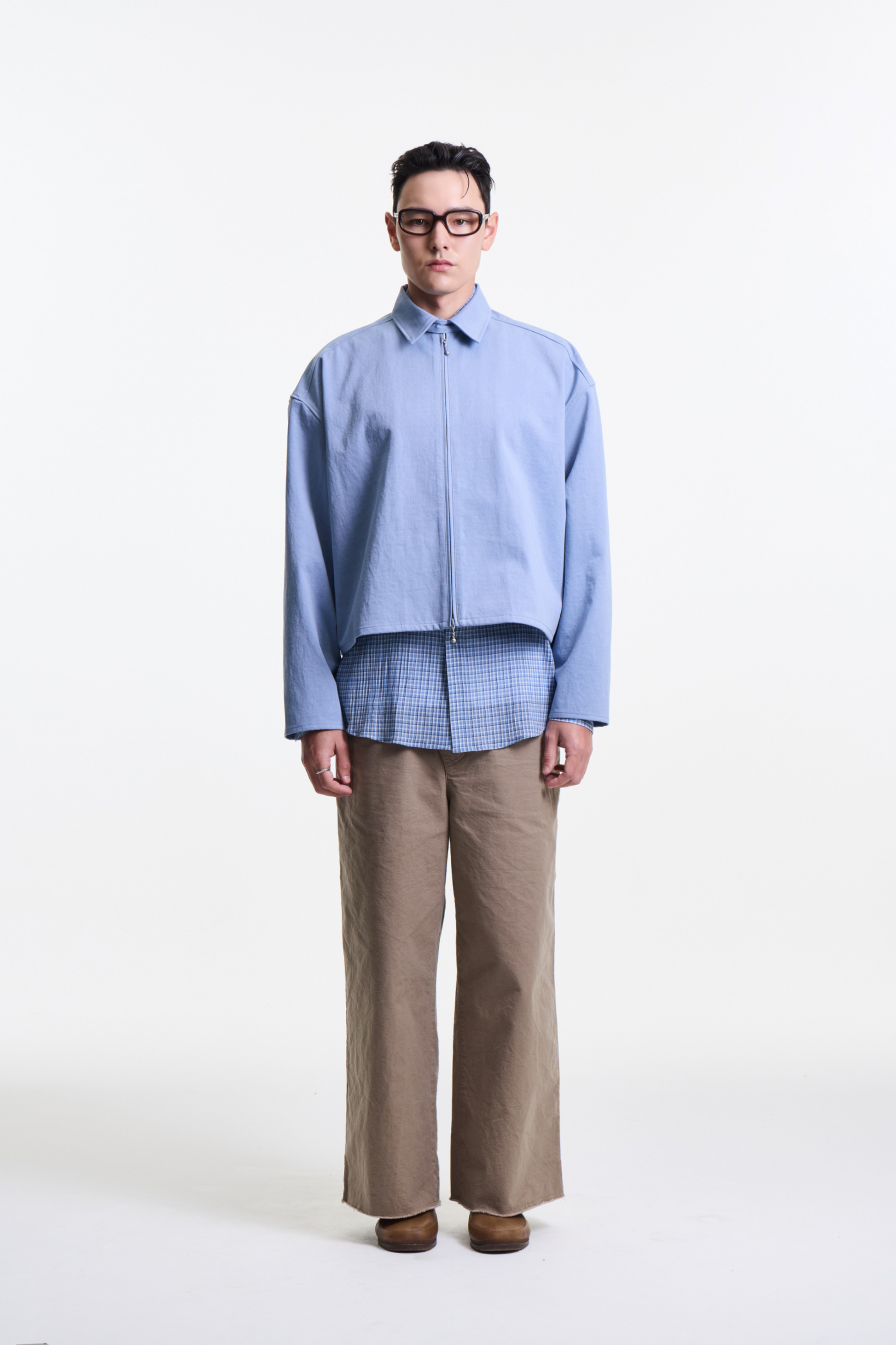 Merely Made - Cotton Cation Twist Wide Pants (Smoky Beige)