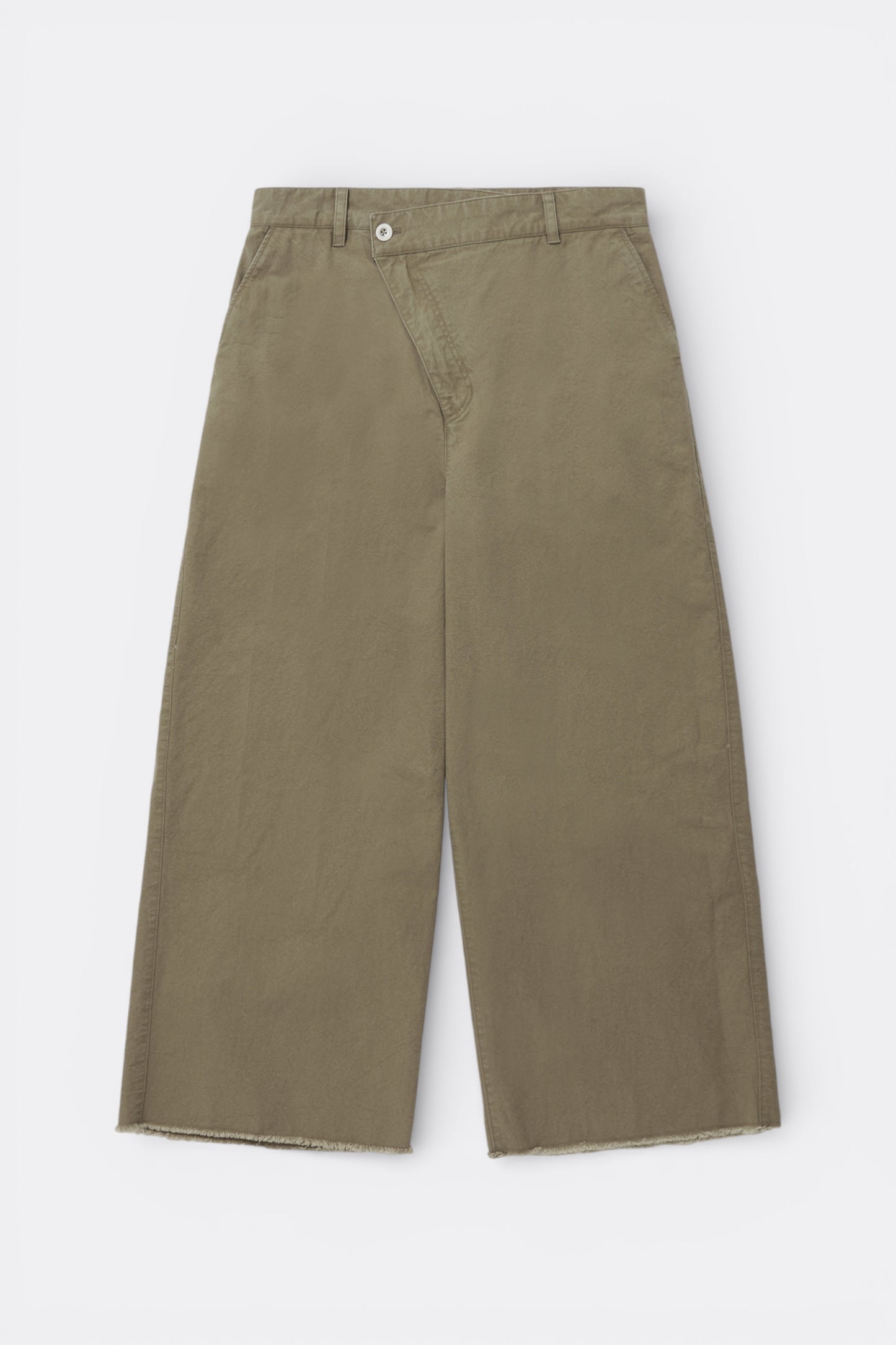 Merely Made - Cotton Cation Twist Wide Pants (Smoky Beige)