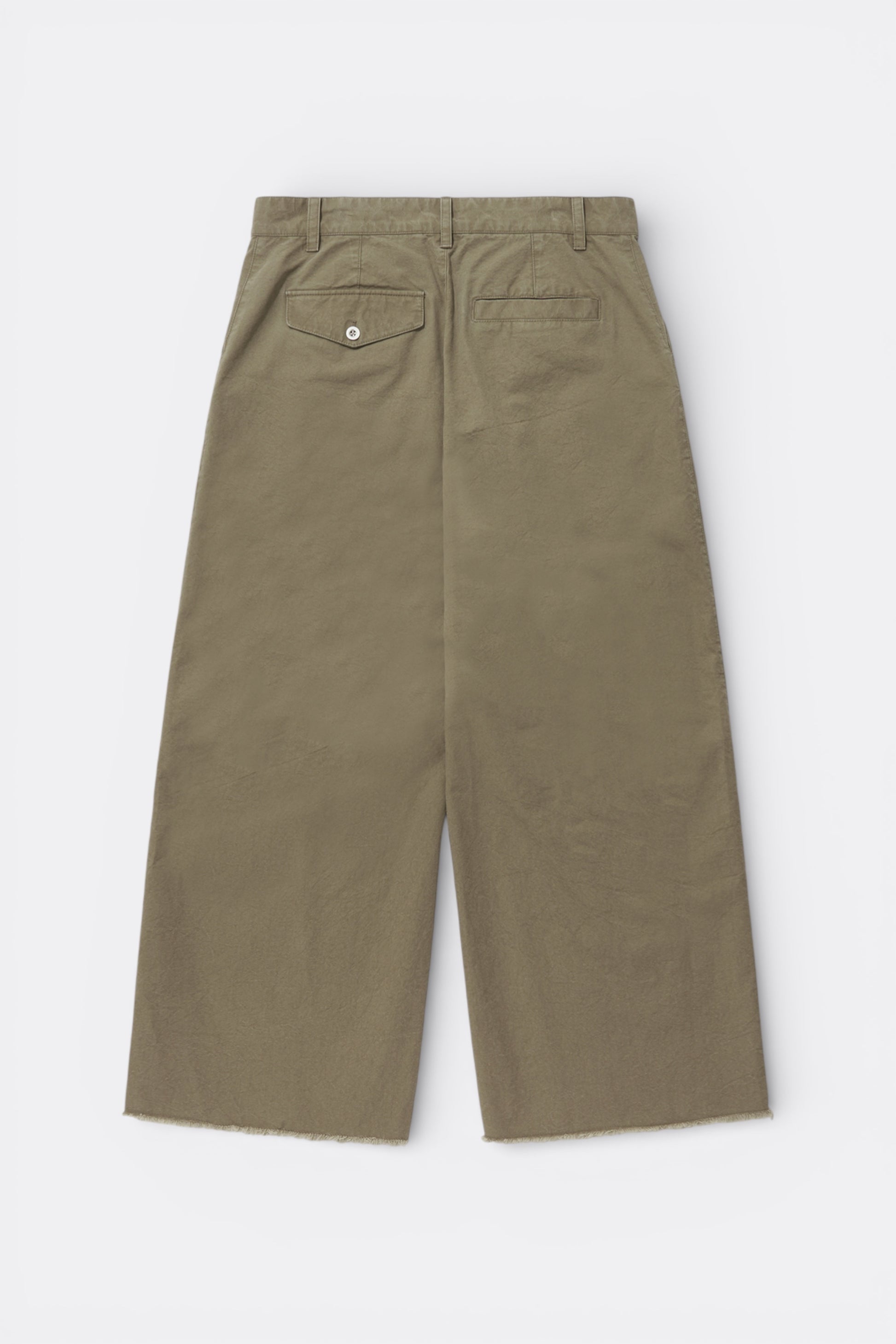 Merely Made - Cotton Cation Twist Wide Pants (Smoky Beige)