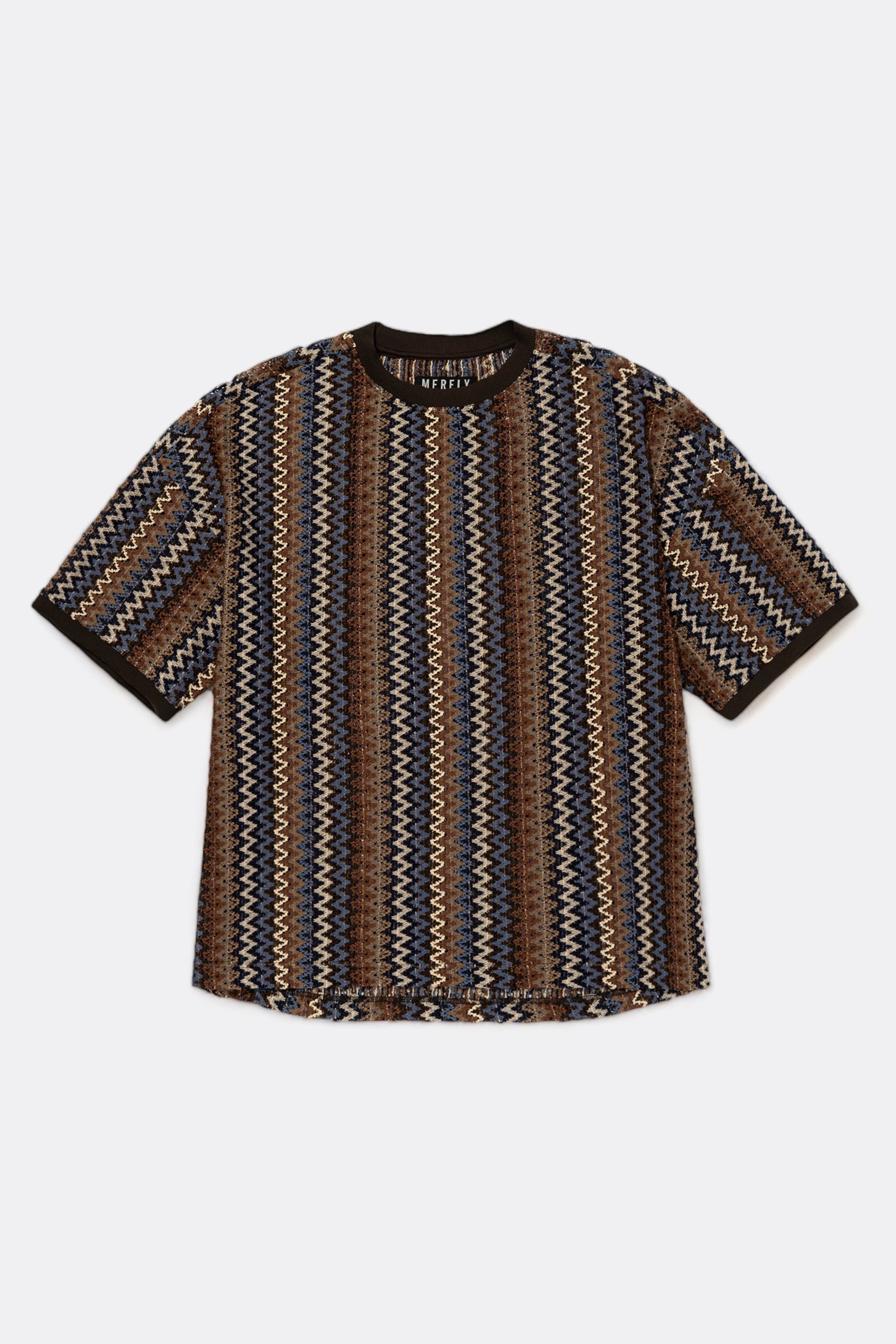 Merely Made - Merely Hmong Hoa Knit T-Shirt (Brown)