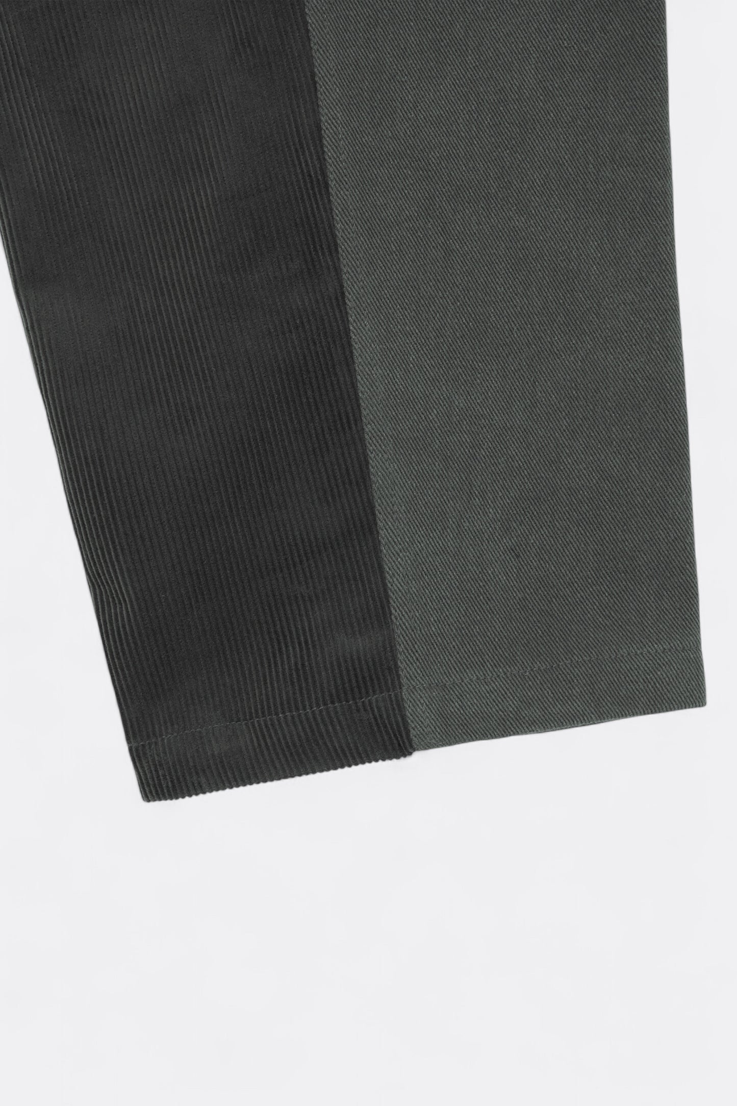 Merely Made - Merely Premium Dual Fabric Contrast Wide Pants (Cocoa Brown)