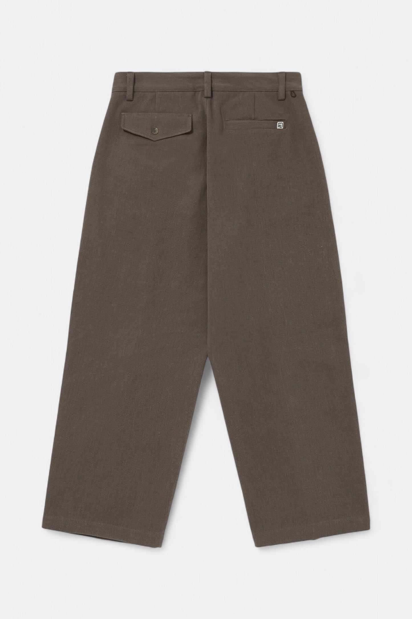 Merely Made - Merely Premium Dual Fabric Contrast Wide Pants (Cocoa Brown)