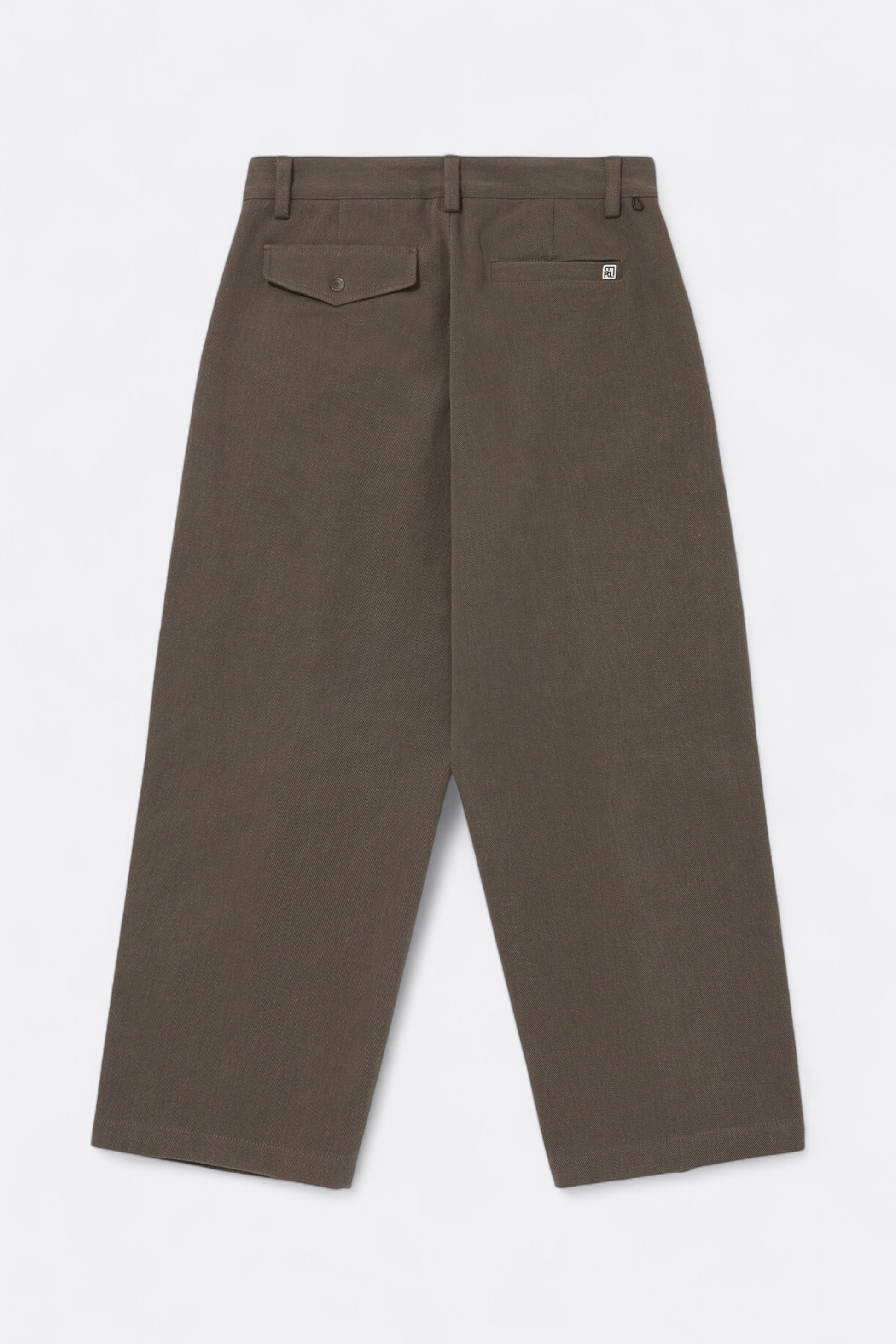 Merely Made - Merely Premium Dual Fabric Contrast Wide Pants (Cocoa Brown)
