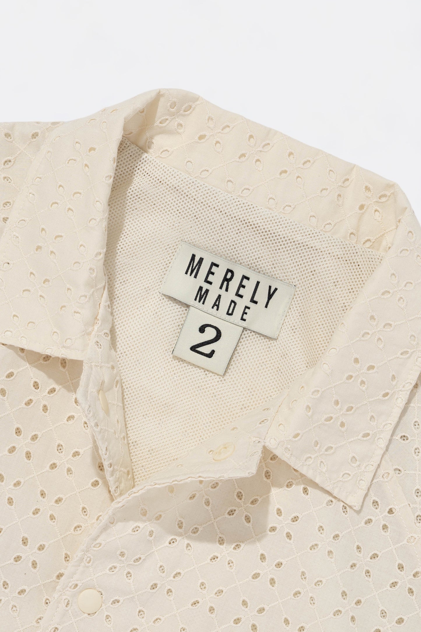 Merely Made - Merely Premium Flower Lace Coach Jacket (Olive Khaki)